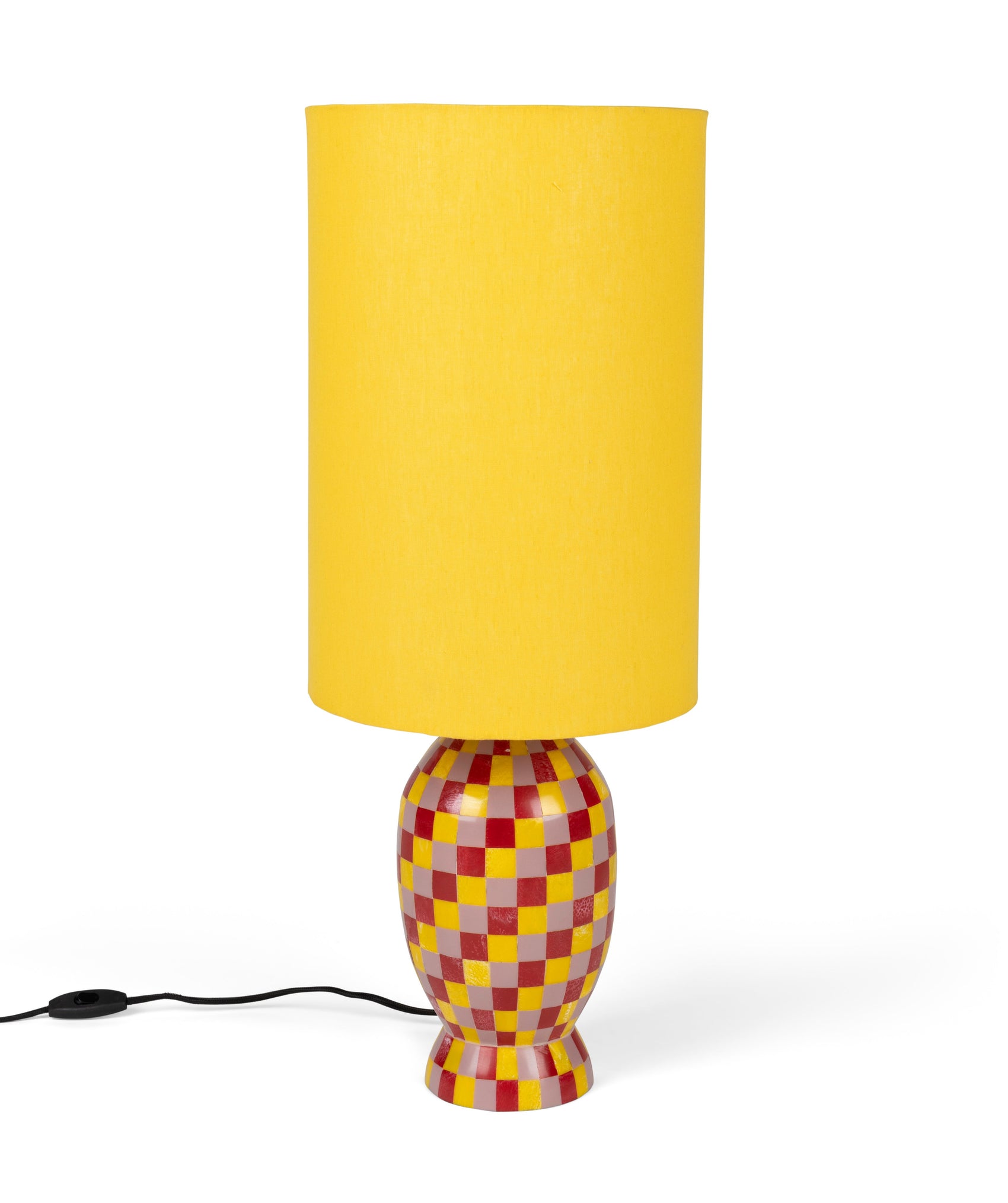 Bold Monkey Don't Be Afraid of Colour Blocks Yellow Table Lamp