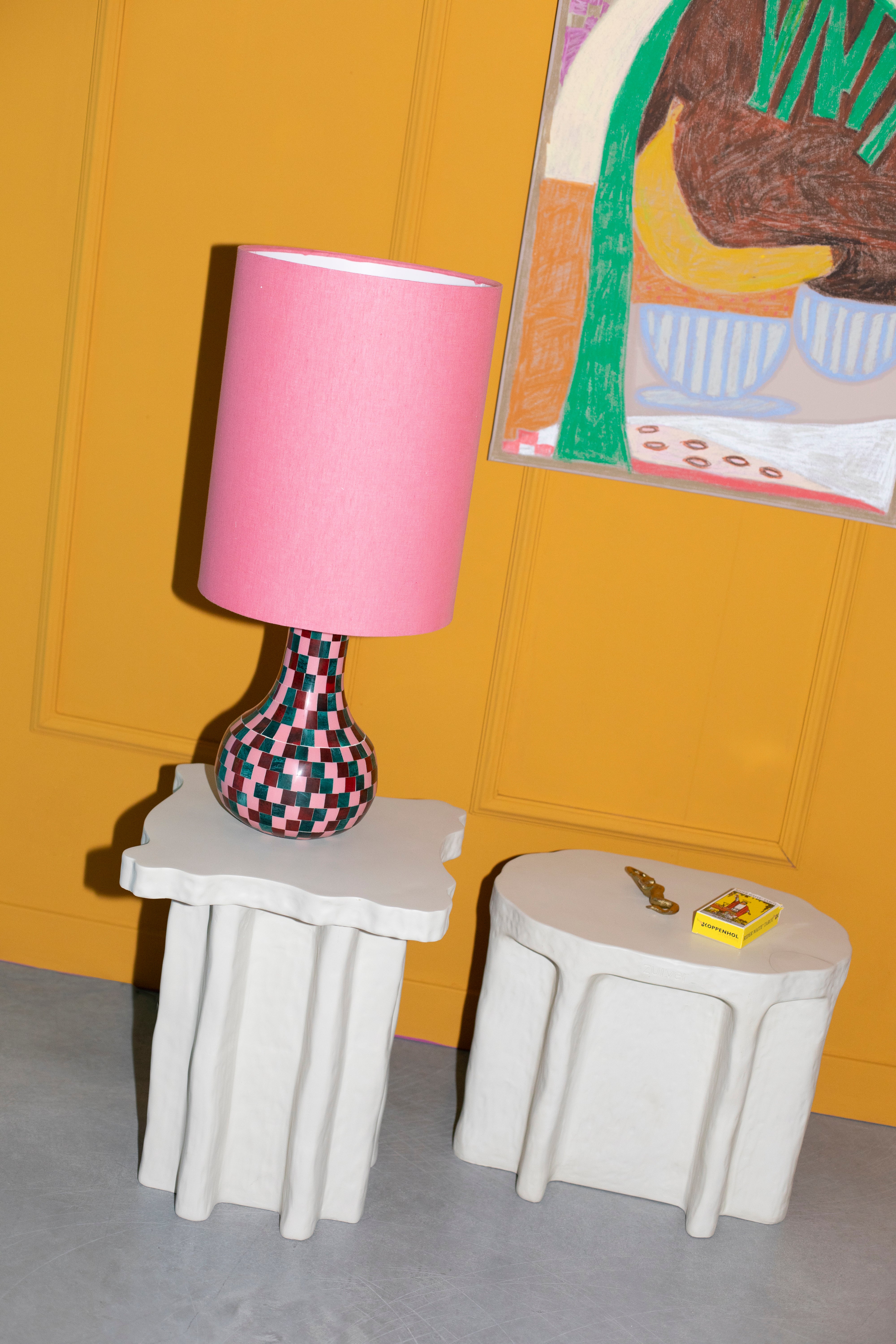 Bold Monkey Don't Be Afraid of Colour Blocks Pink Table Lamp