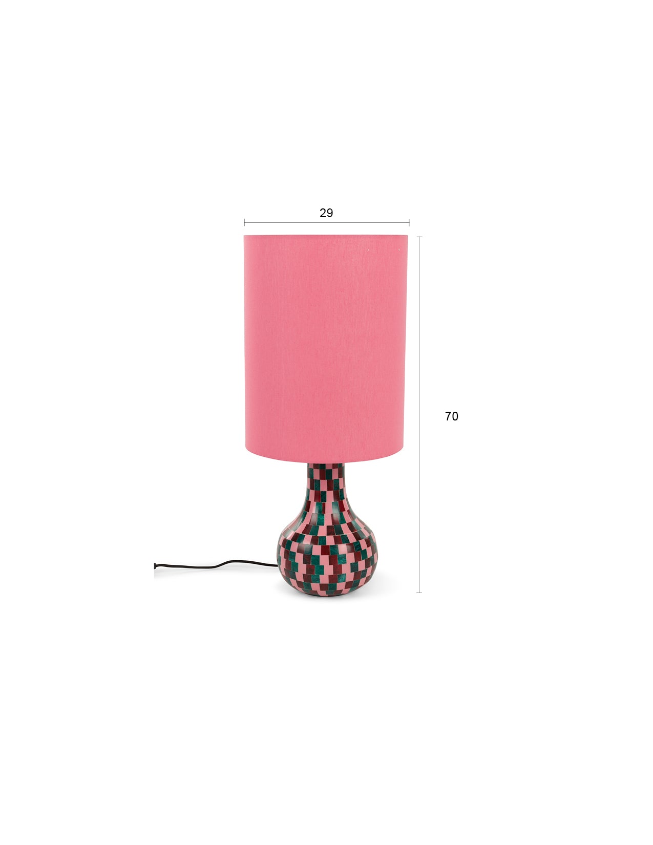 Bold Monkey Don't Be Afraid of Colour Blocks Pink Table Lamp