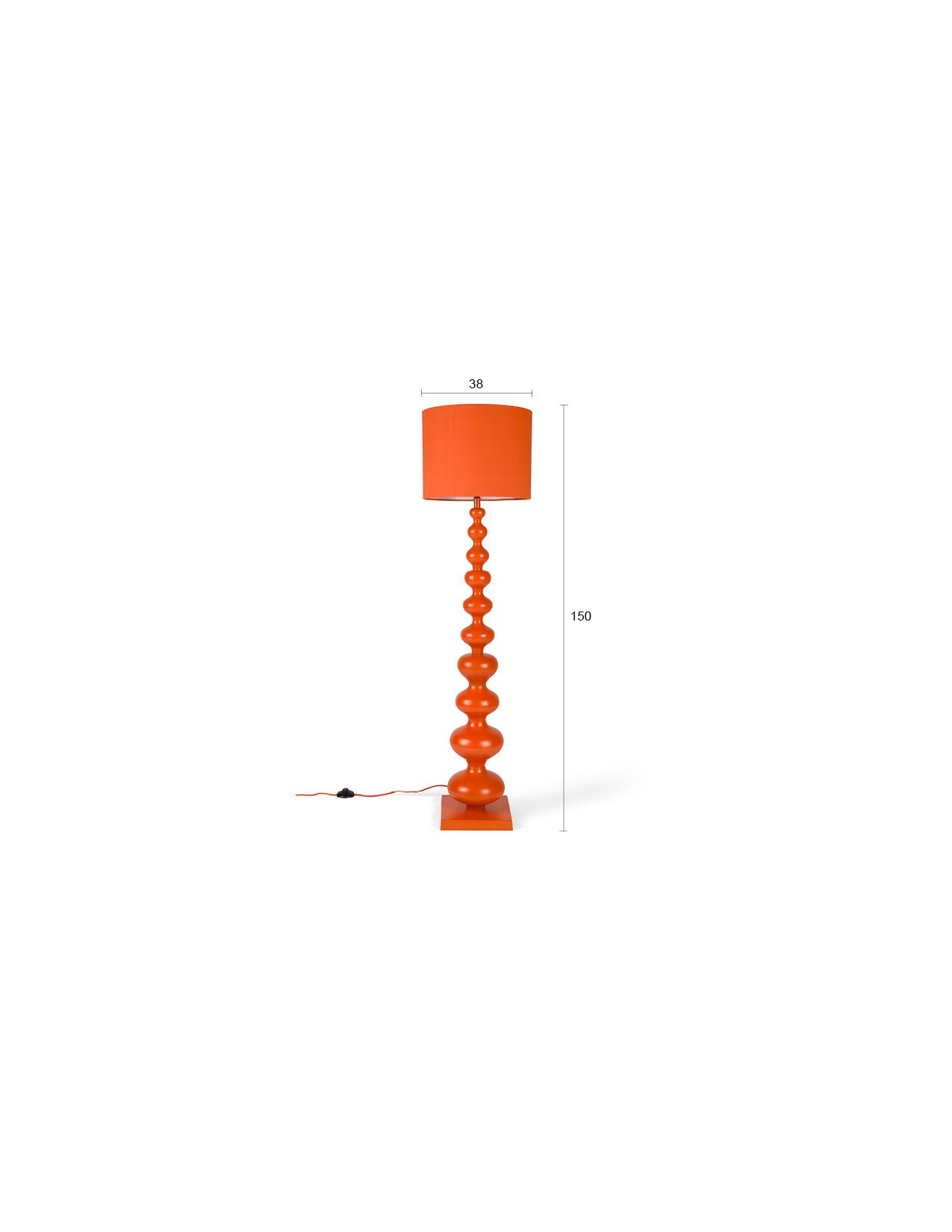Bold Monkey When Orange is King Floor Lamp