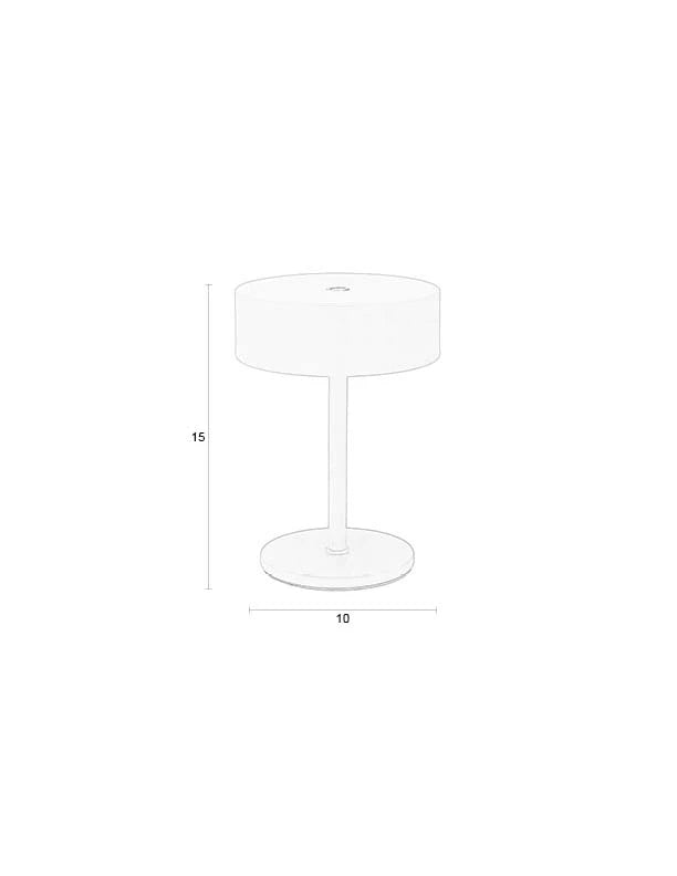 Zuiver Mini Brown Rice Beige Iron Table Lamp