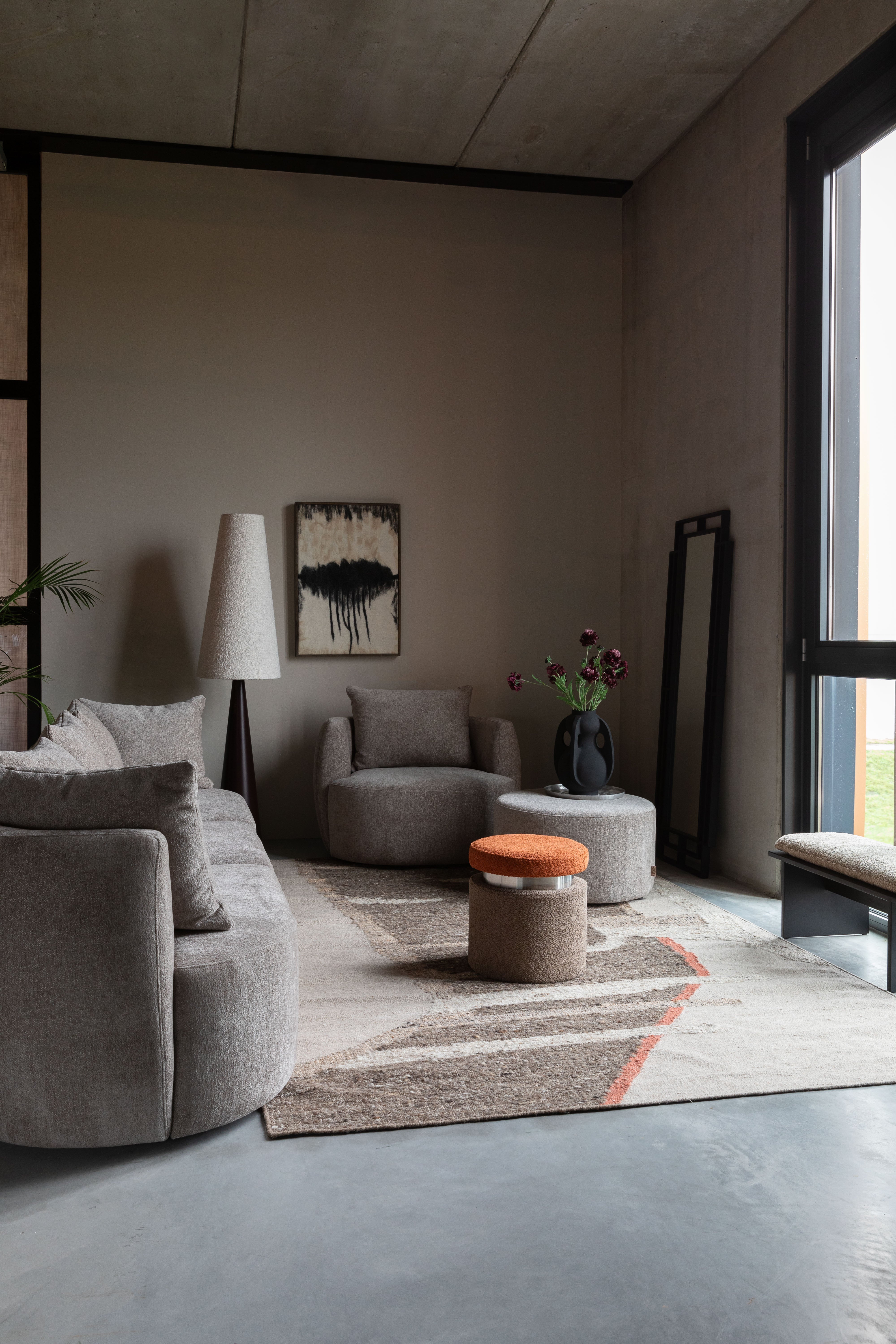 Dutchbone Ramsey Black Full Length Leaner Mirror