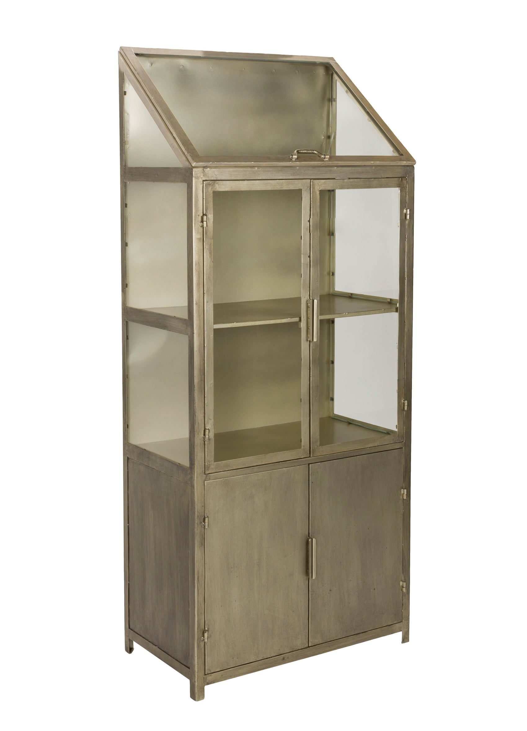 Dutchbone Monviso Gold & Glass Display Cabinet