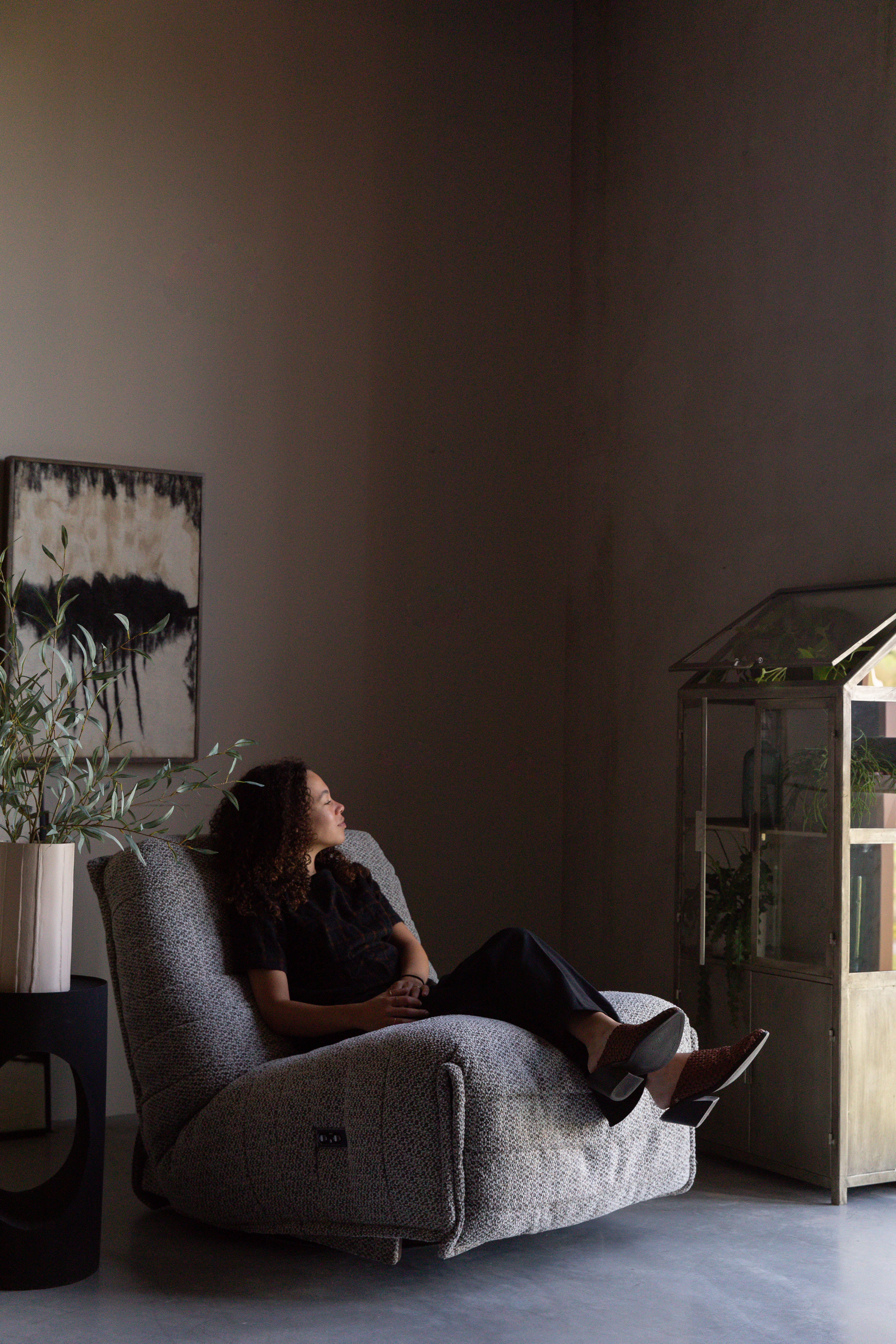 Dutchbone Monviso Gold & Glass Display Cabinet