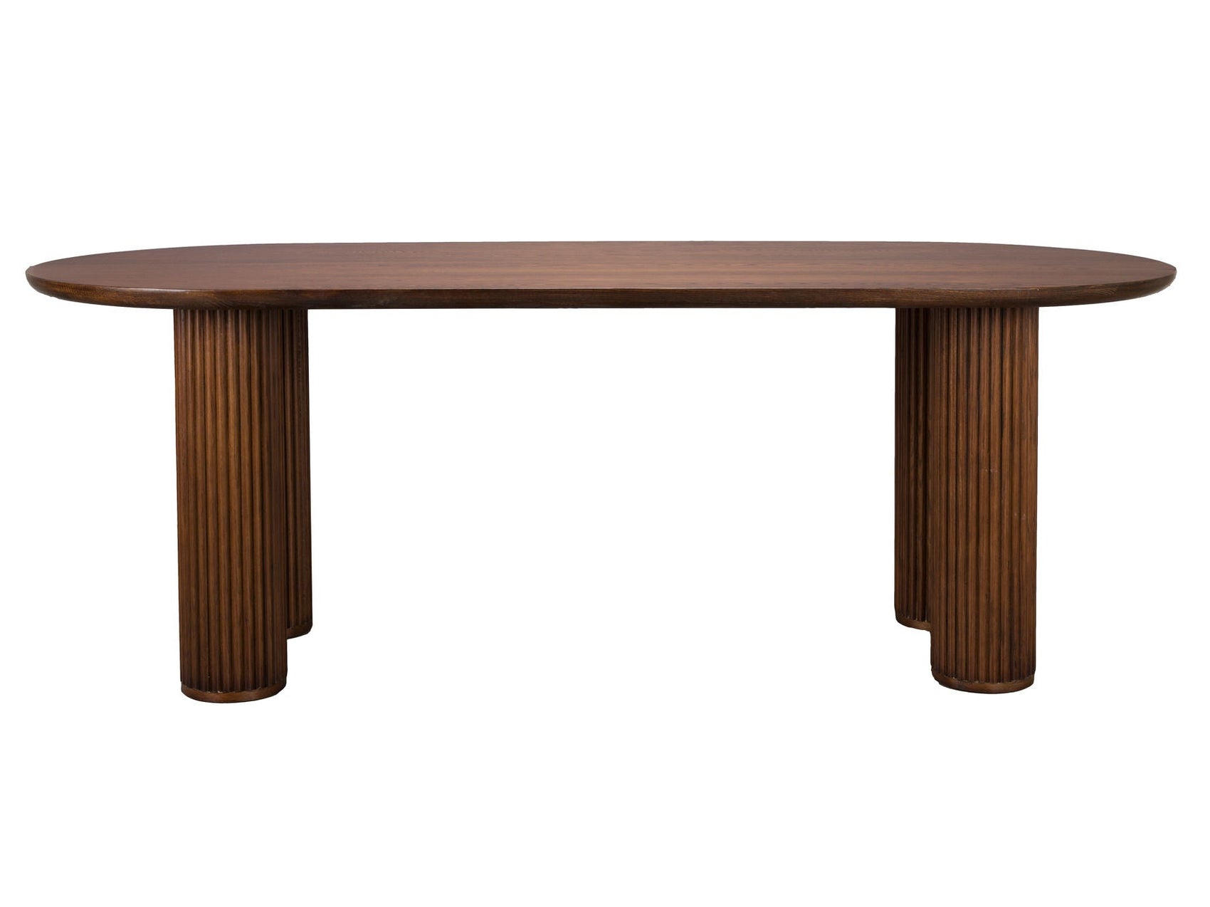 Dutchbone Dean Brown Oak Oval Dining Table