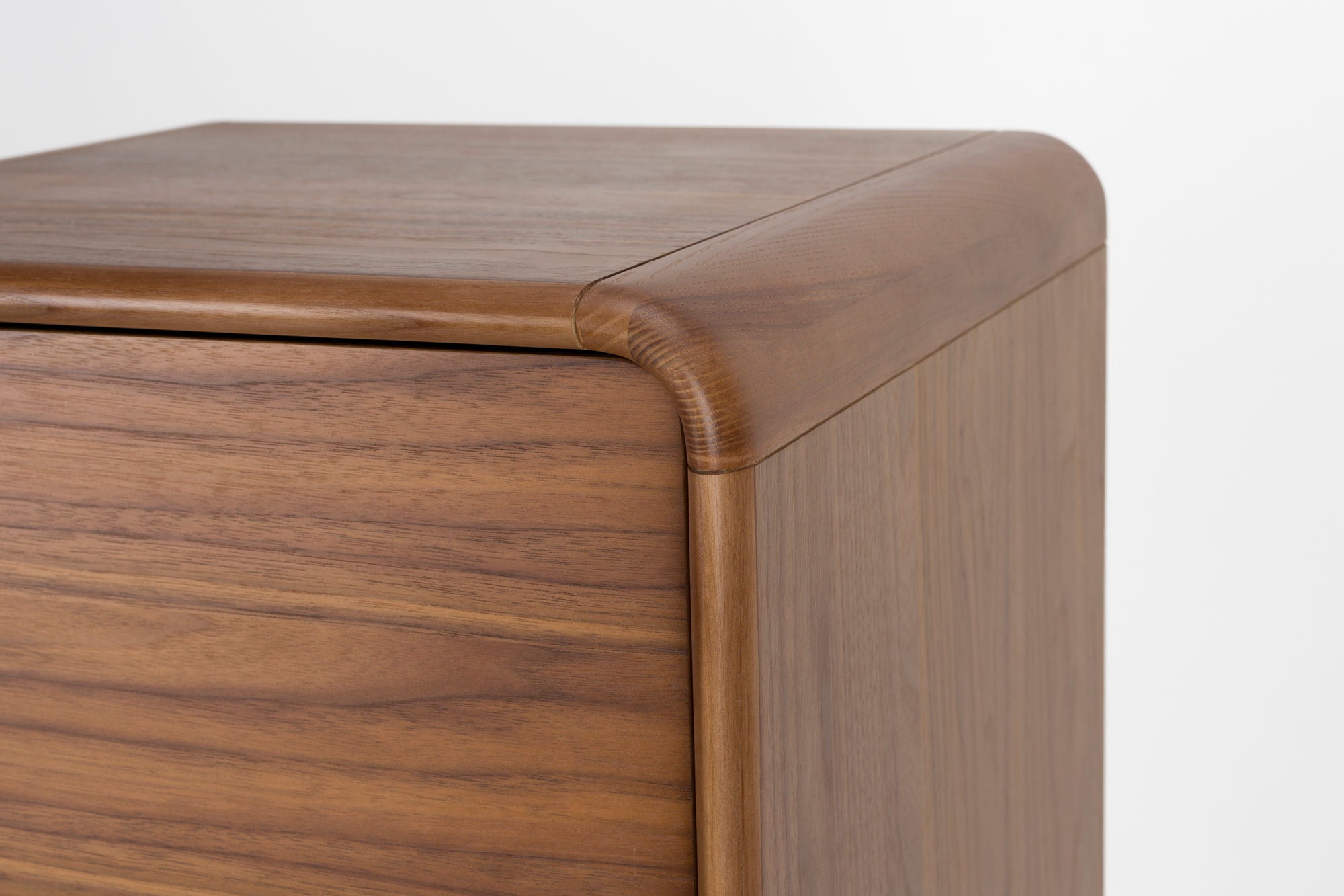 Zuiver Rise Walnut Brown Wood Chest of Drawers