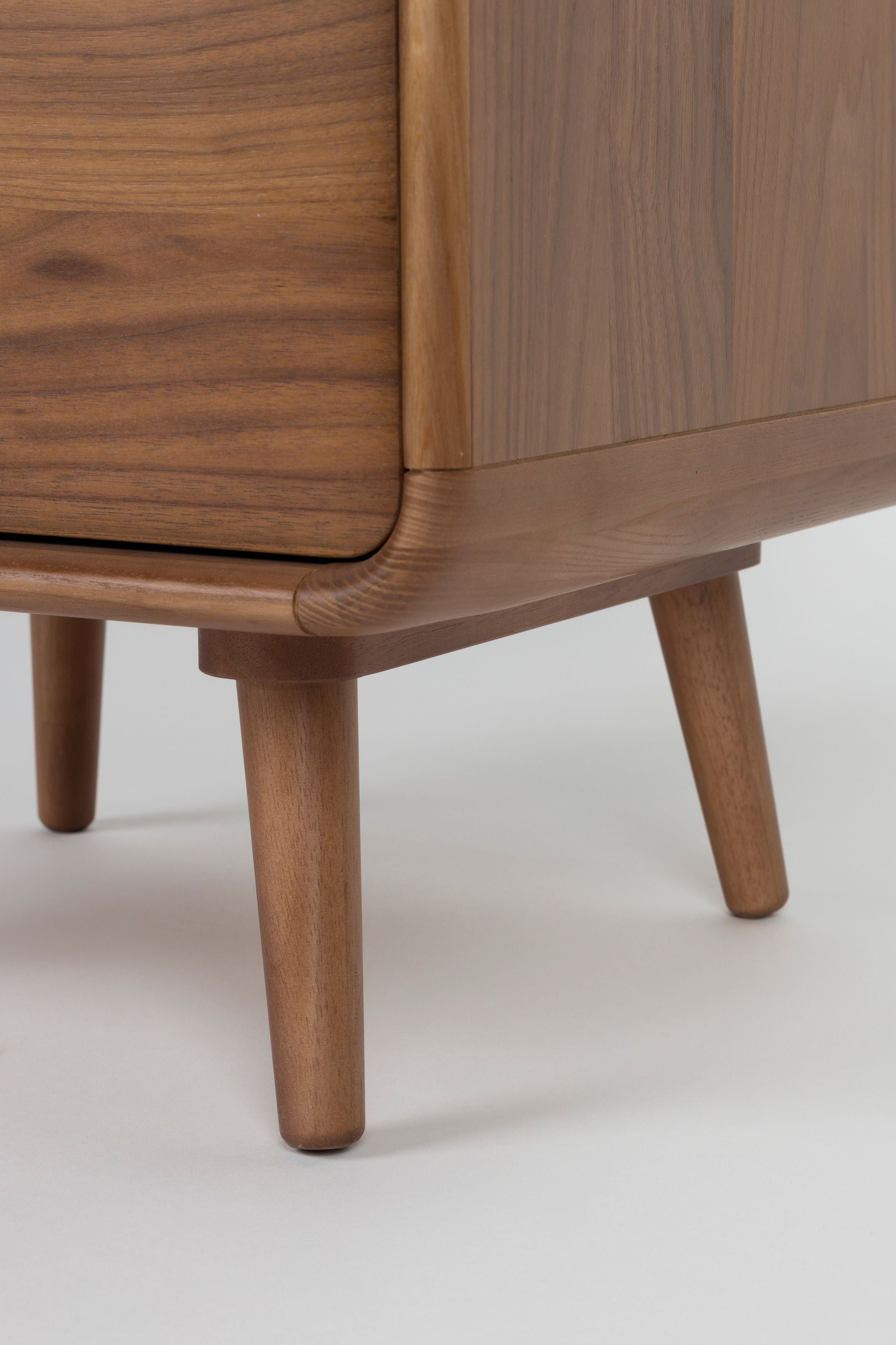 Zuiver Rise Walnut Brown Wood Chest of Drawers