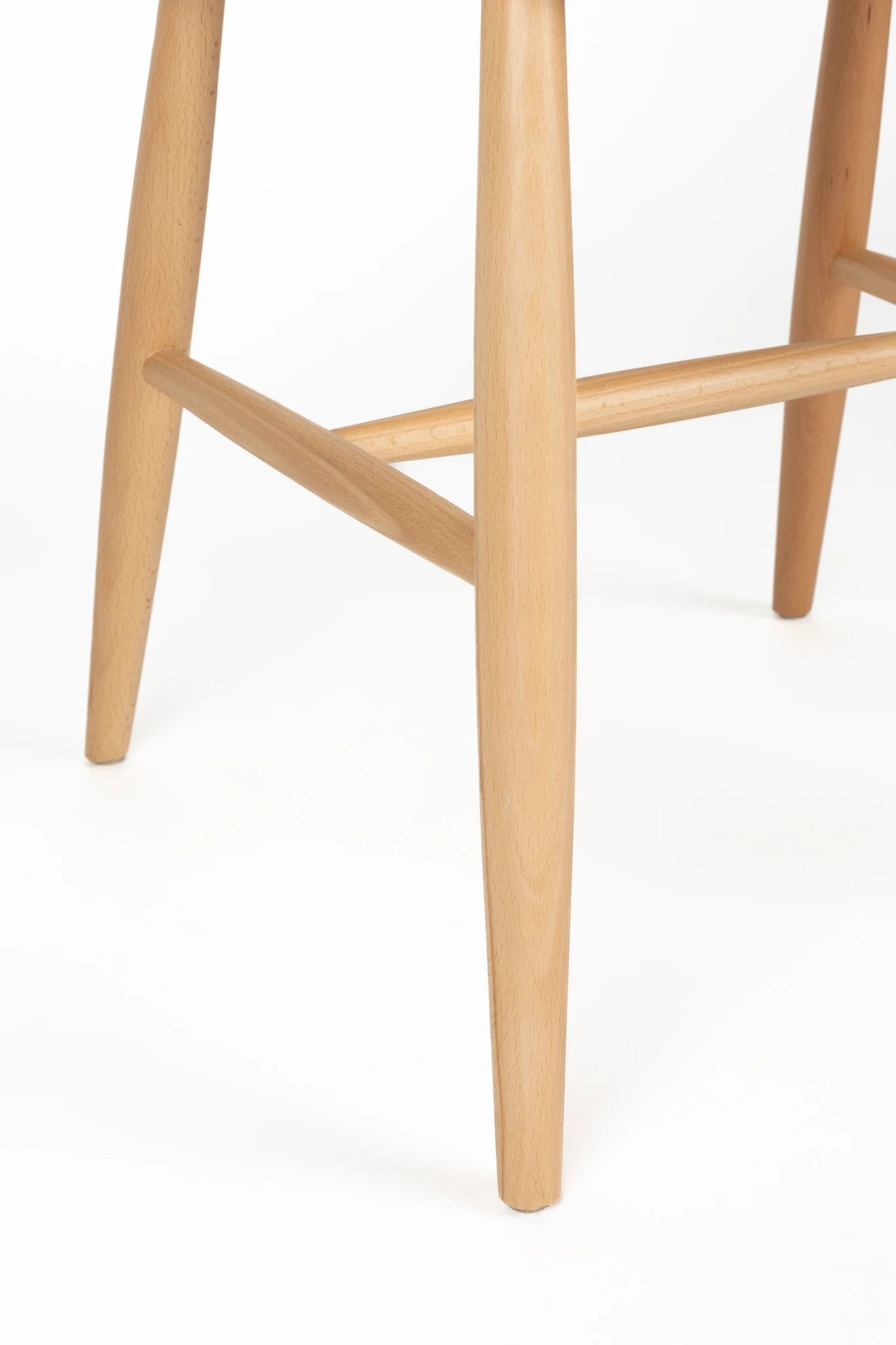 Set of 2 Guez Natural Beige Mango Wood Dining Chairs