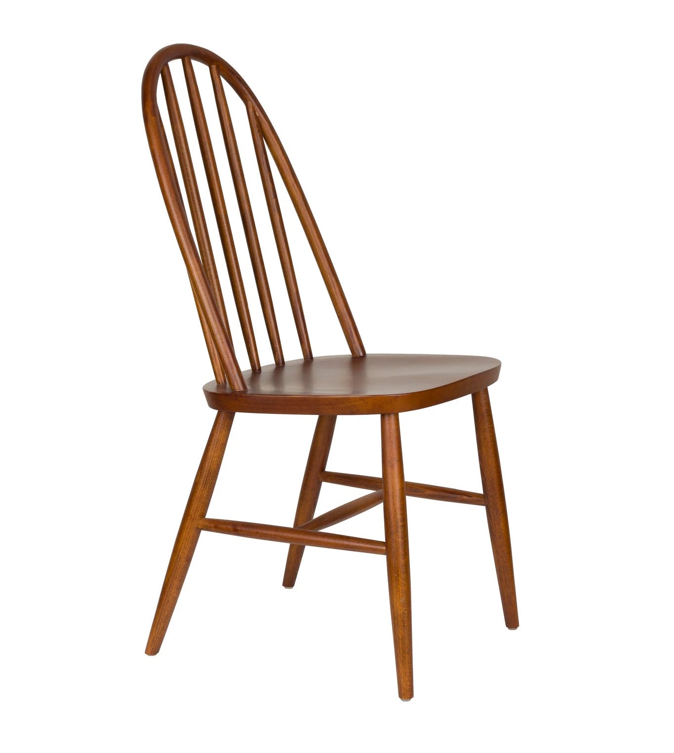 Set of 2 Guez Walnut Brown Mango Wood Dining Chairs