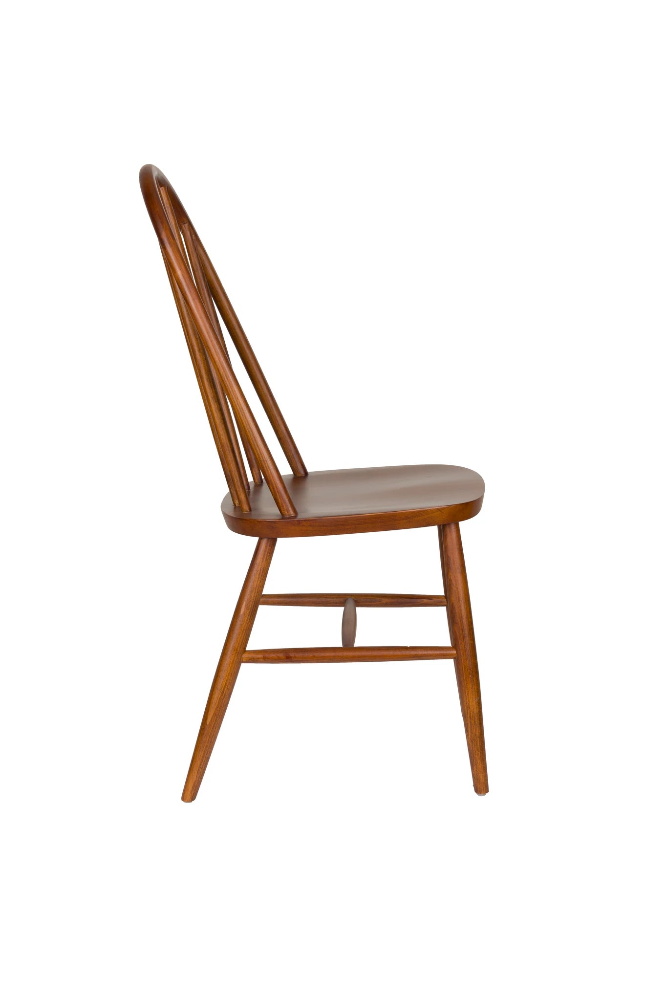 Set of 2 Guez Walnut Brown Mango Wood Dining Chairs