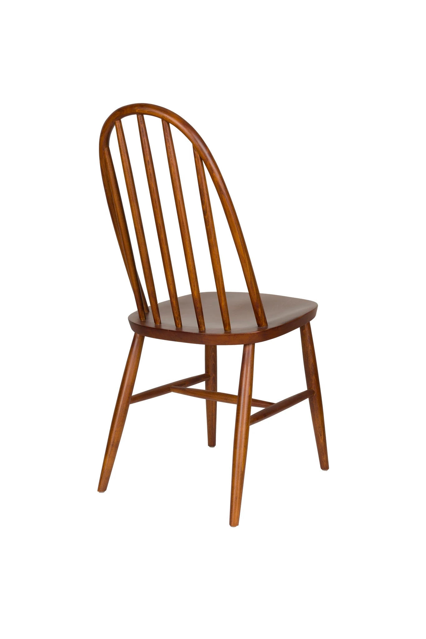 Set of 2 Guez Walnut Brown Mango Wood Dining Chairs