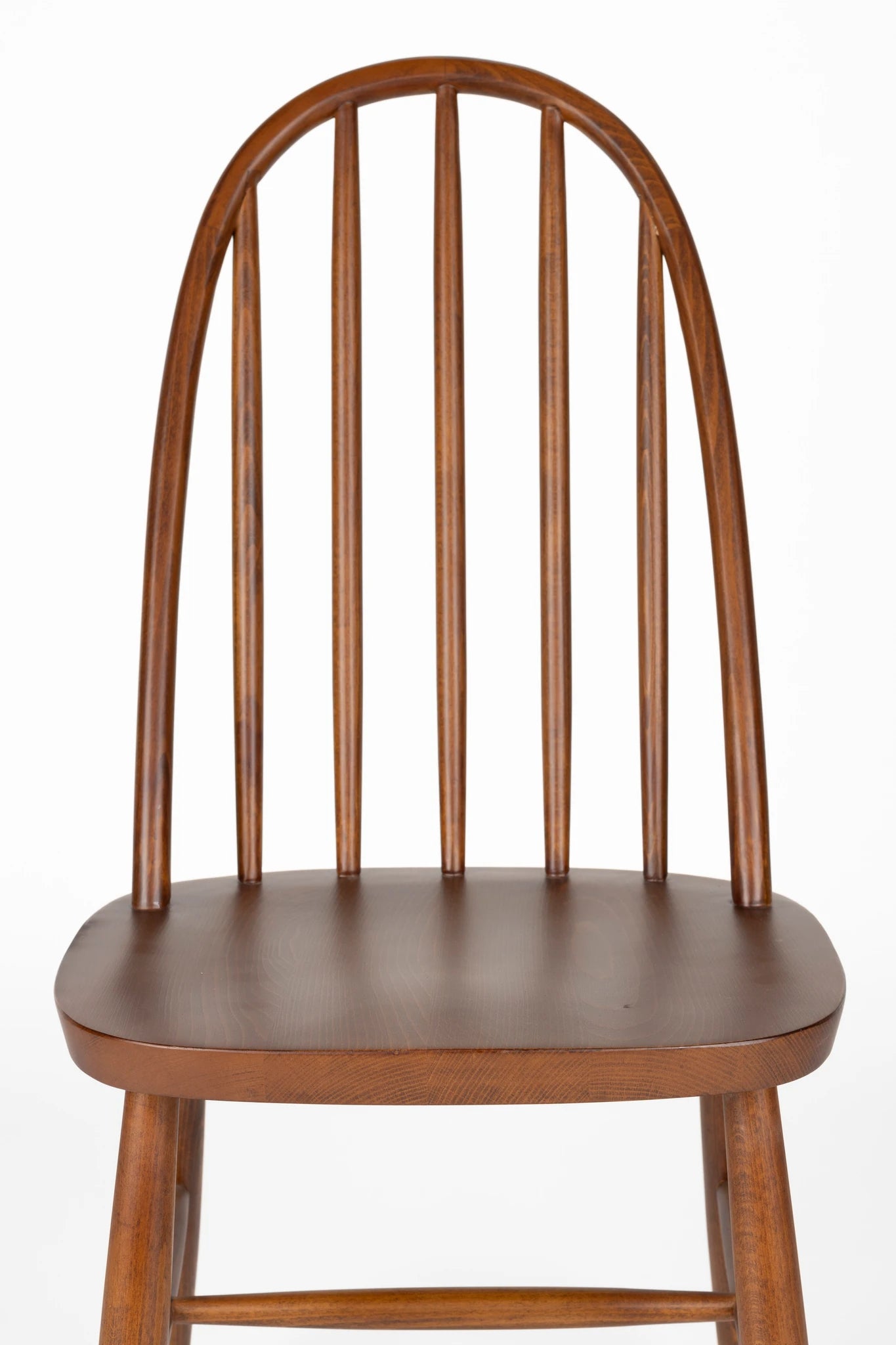 Set of 2 Guez Walnut Brown Mango Wood Dining Chairs