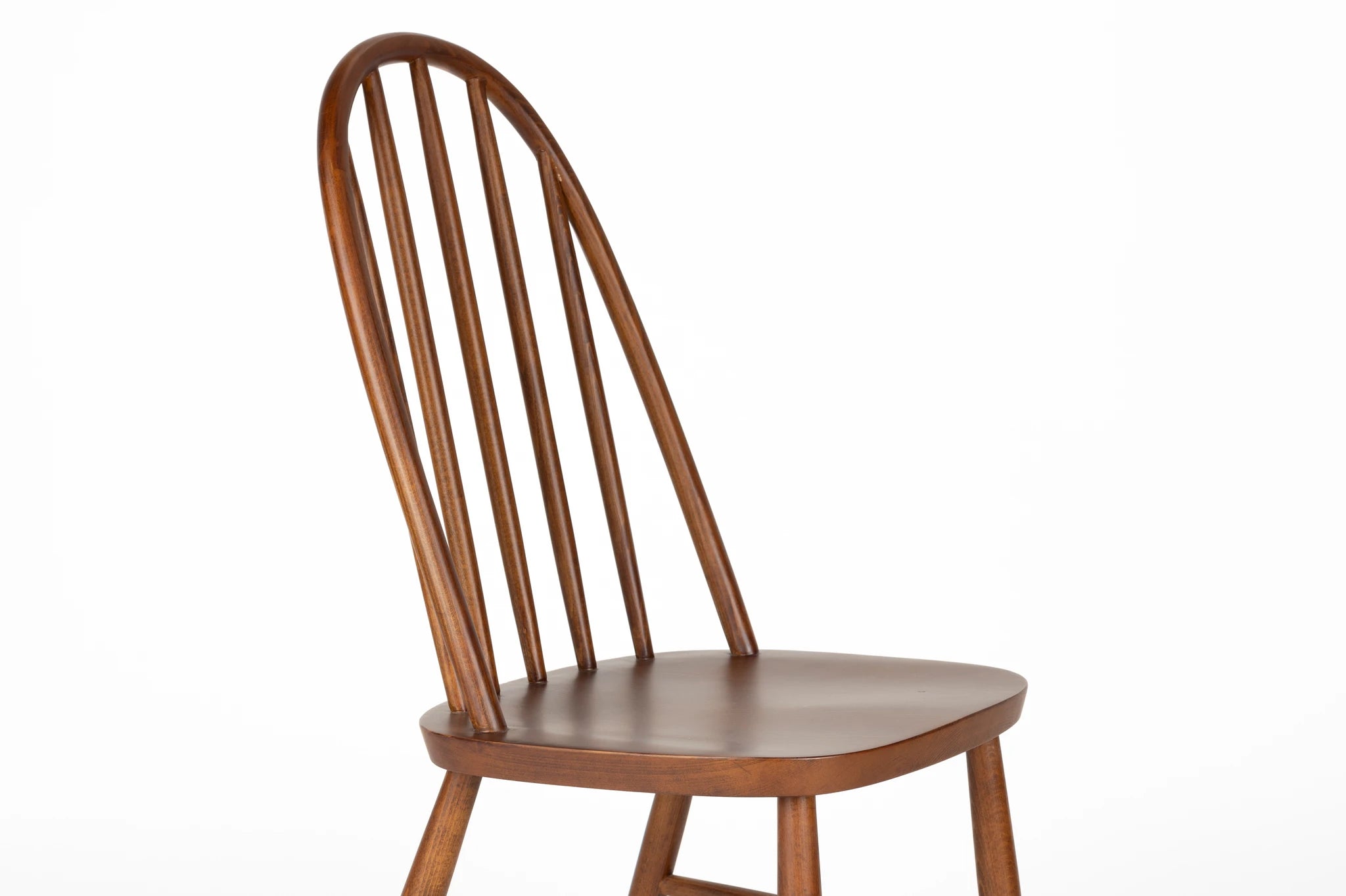 Set of 2 Guez Walnut Brown Mango Wood Dining Chairs
