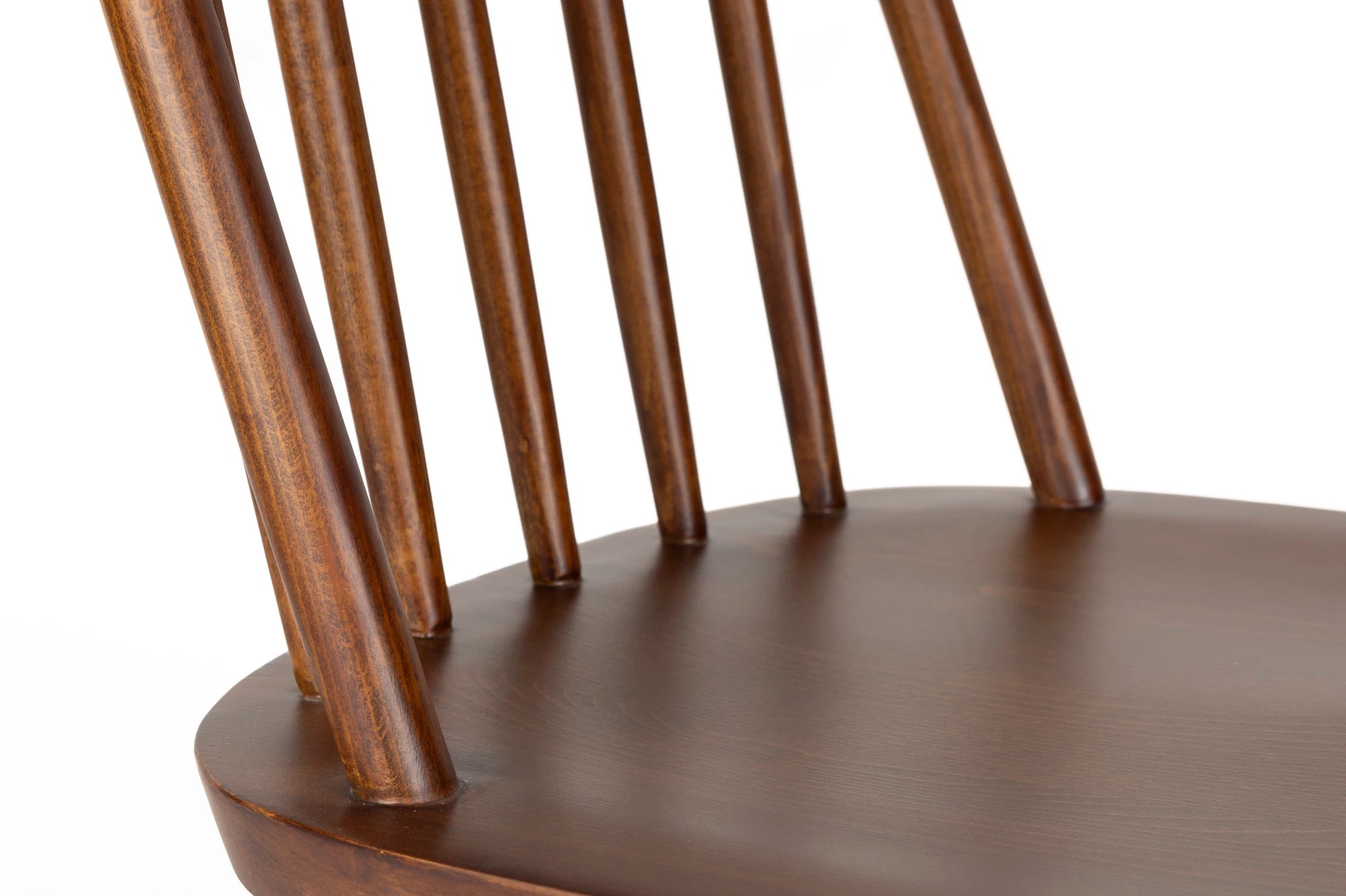 Set of 2 Guez Walnut Brown Mango Wood Dining Chairs