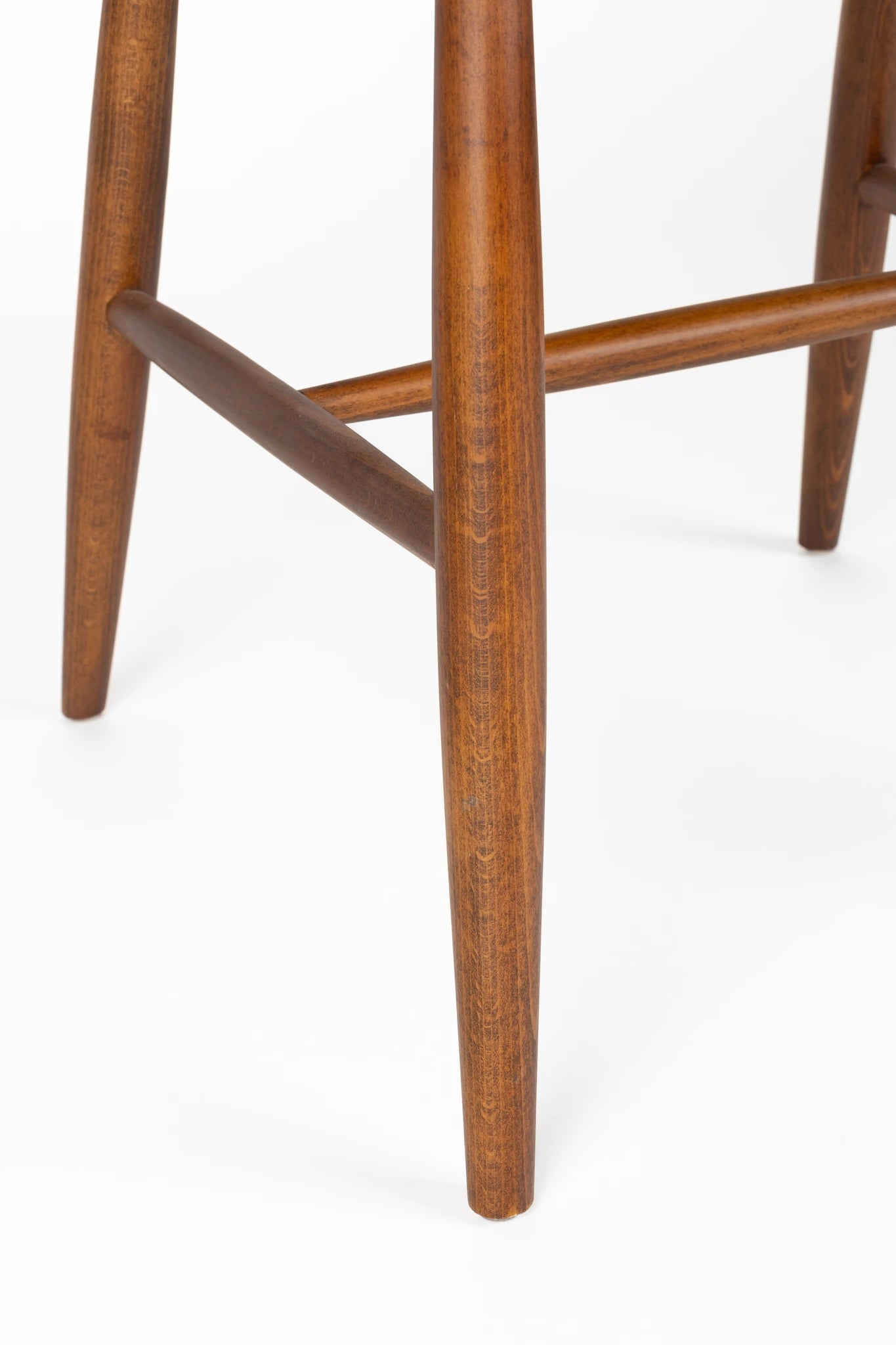 Set of 2 Guez Walnut Brown Mango Wood Dining Chairs