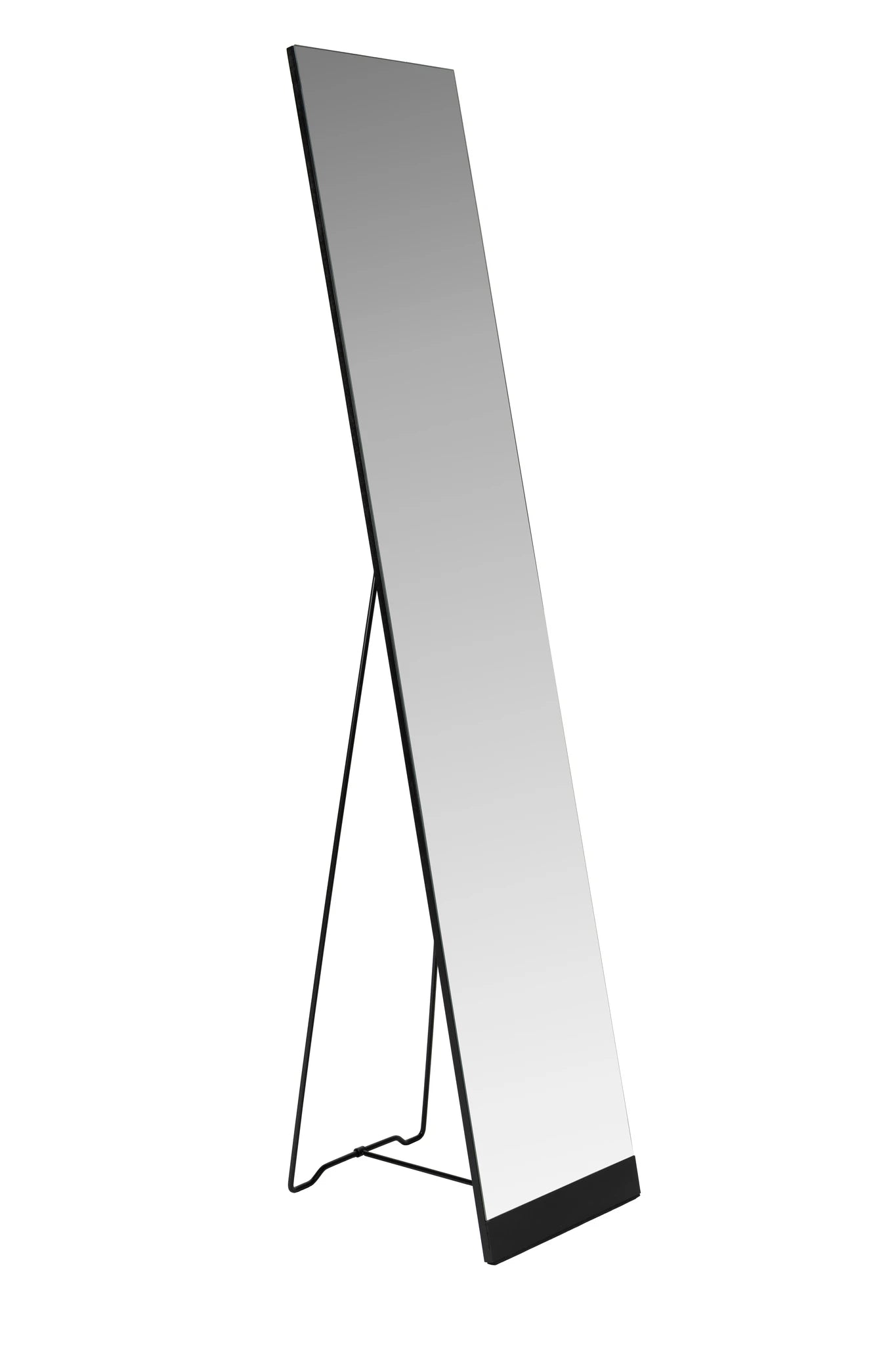 Stand Black Steel Leaner Mirror