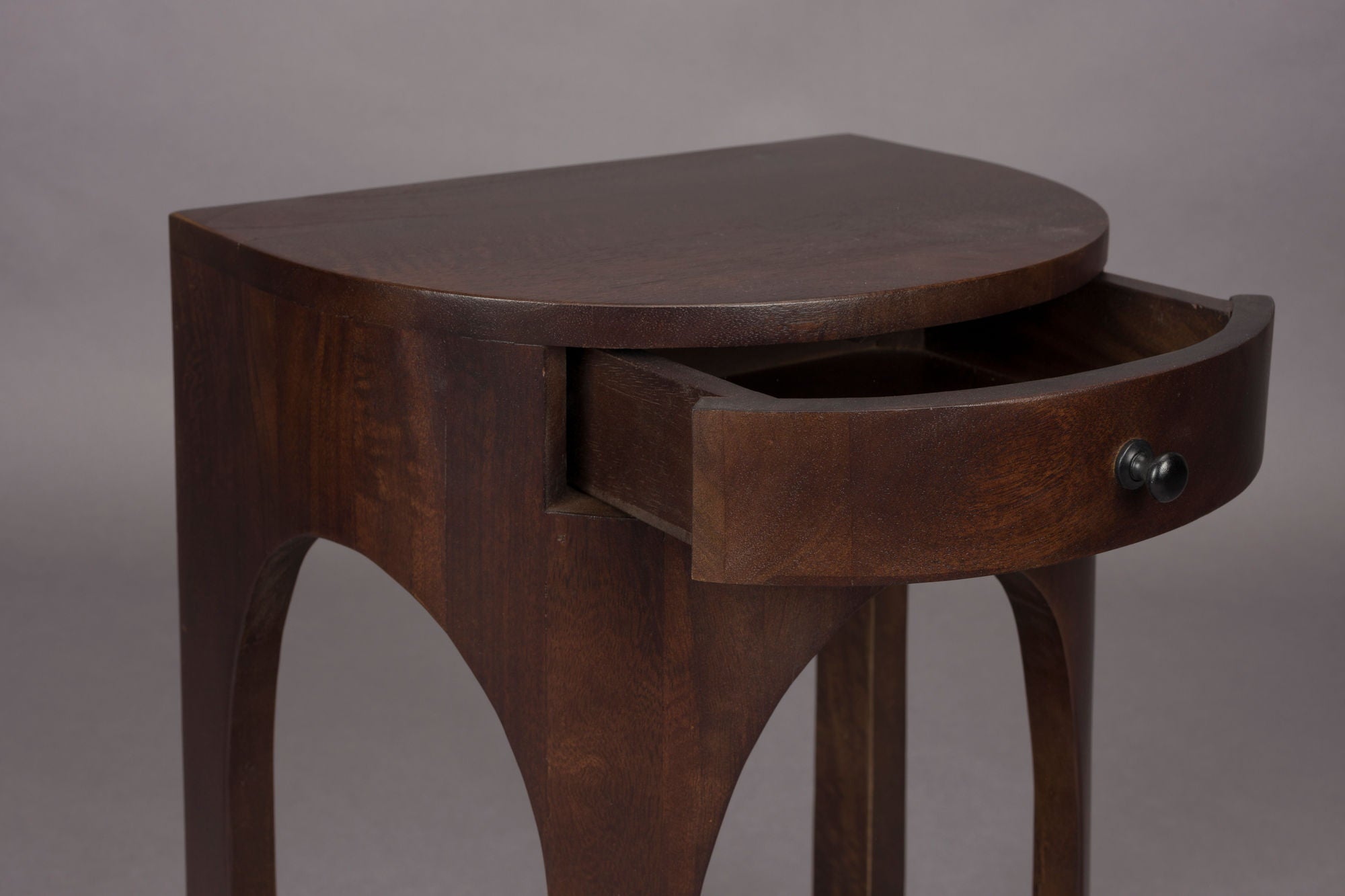 Dutchbone Belvedere Arched Brown Mango Wood Bedside Table