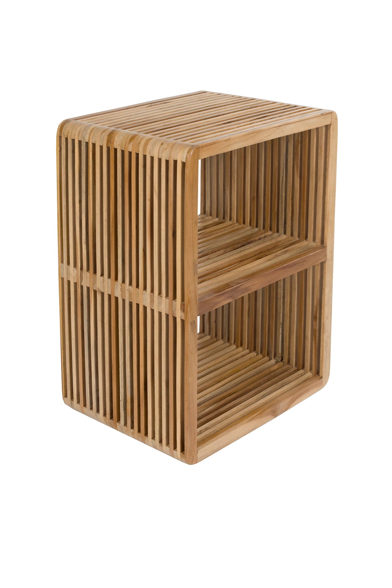 Djia Brown Teak Wood Shelf Medium