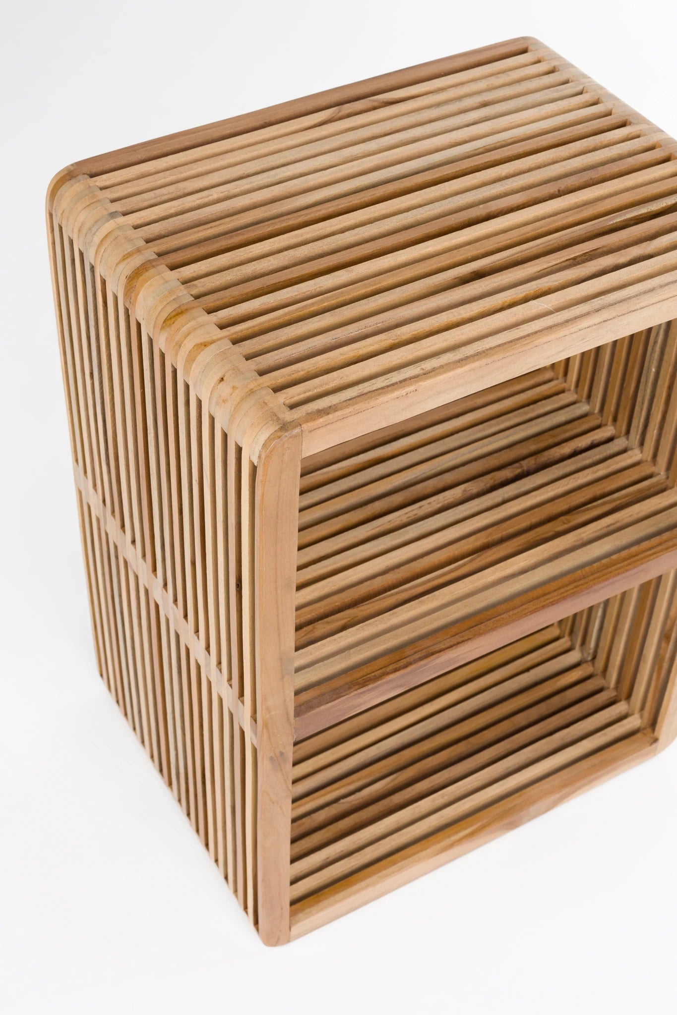 Djia Brown Teak Wood Shelf Medium