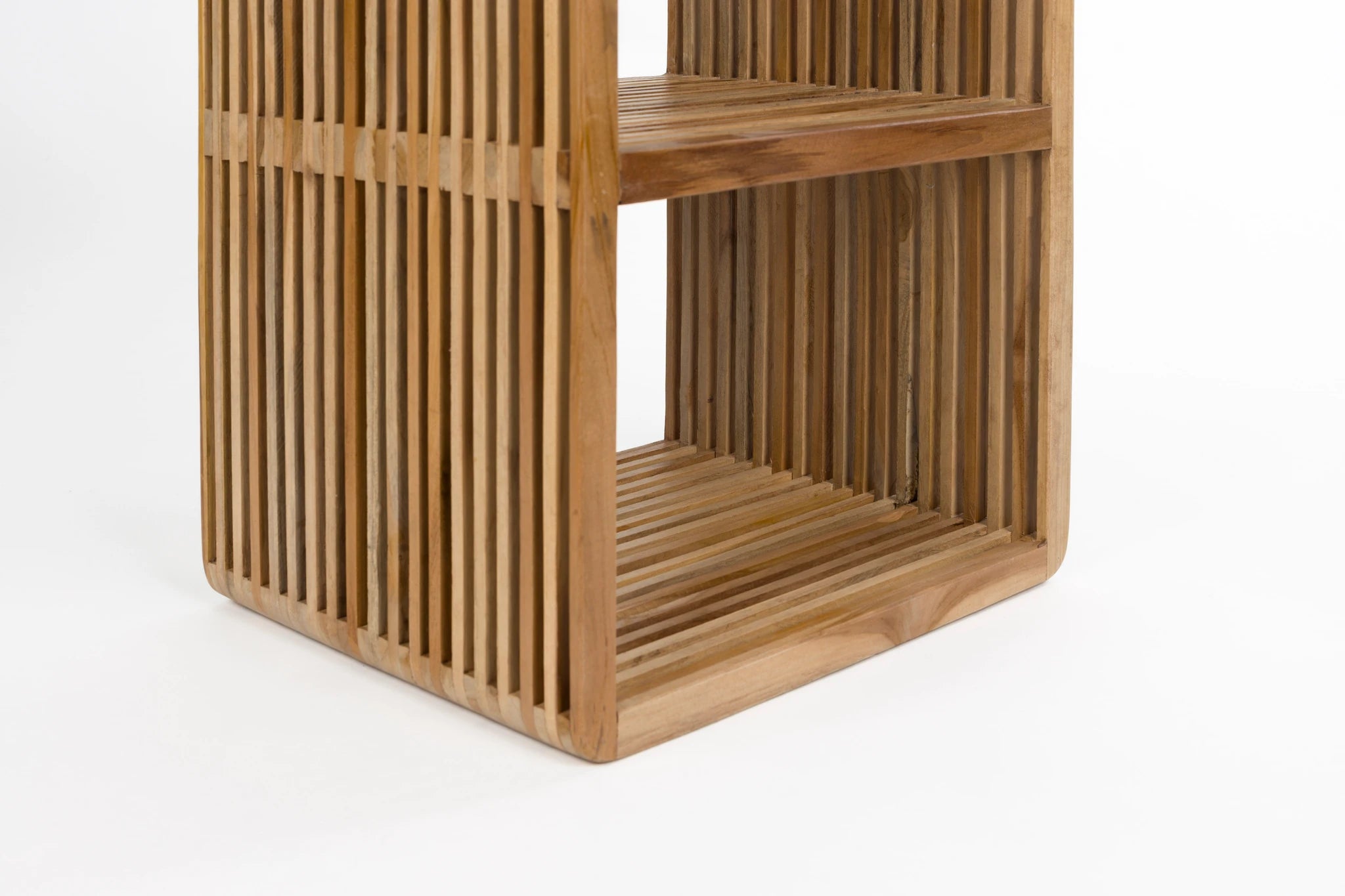 Djia Brown Teak Wood Shelf Medium