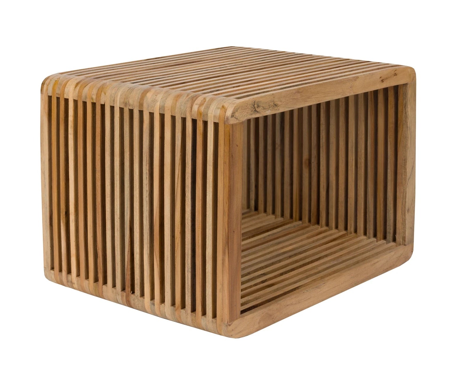Djia Brown Teak Wood Shelf Small