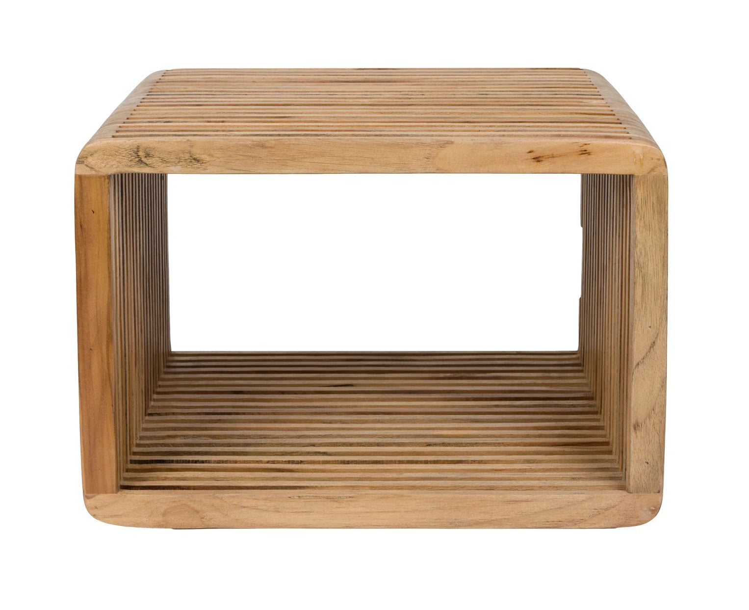 Djia Brown Teak Wood Side Table Small