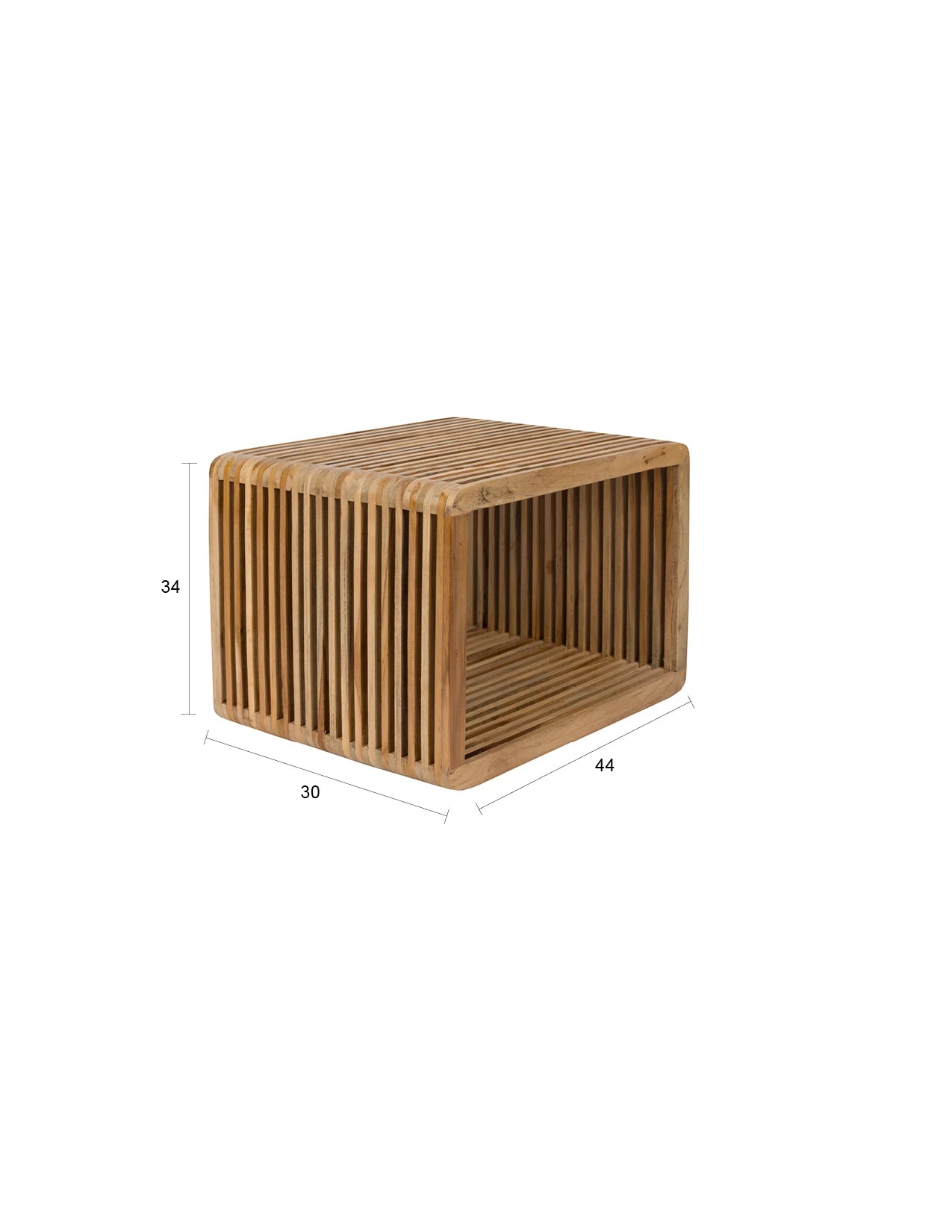 Djia Brown Teak Wood Shelf Small