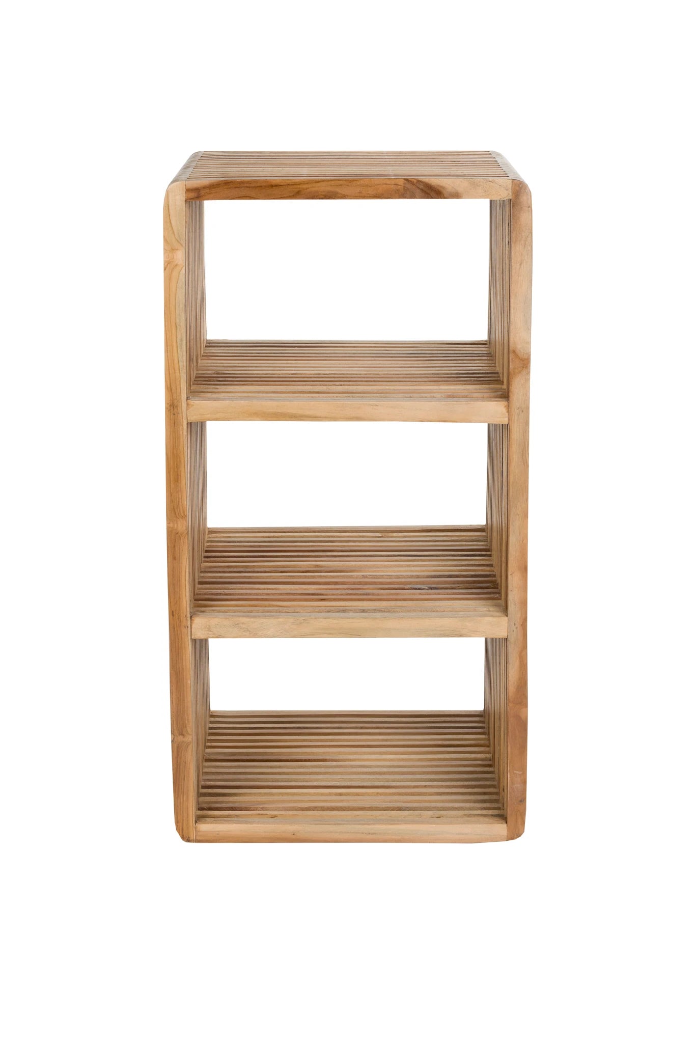 Djia Brown Teak Wood Display Unit