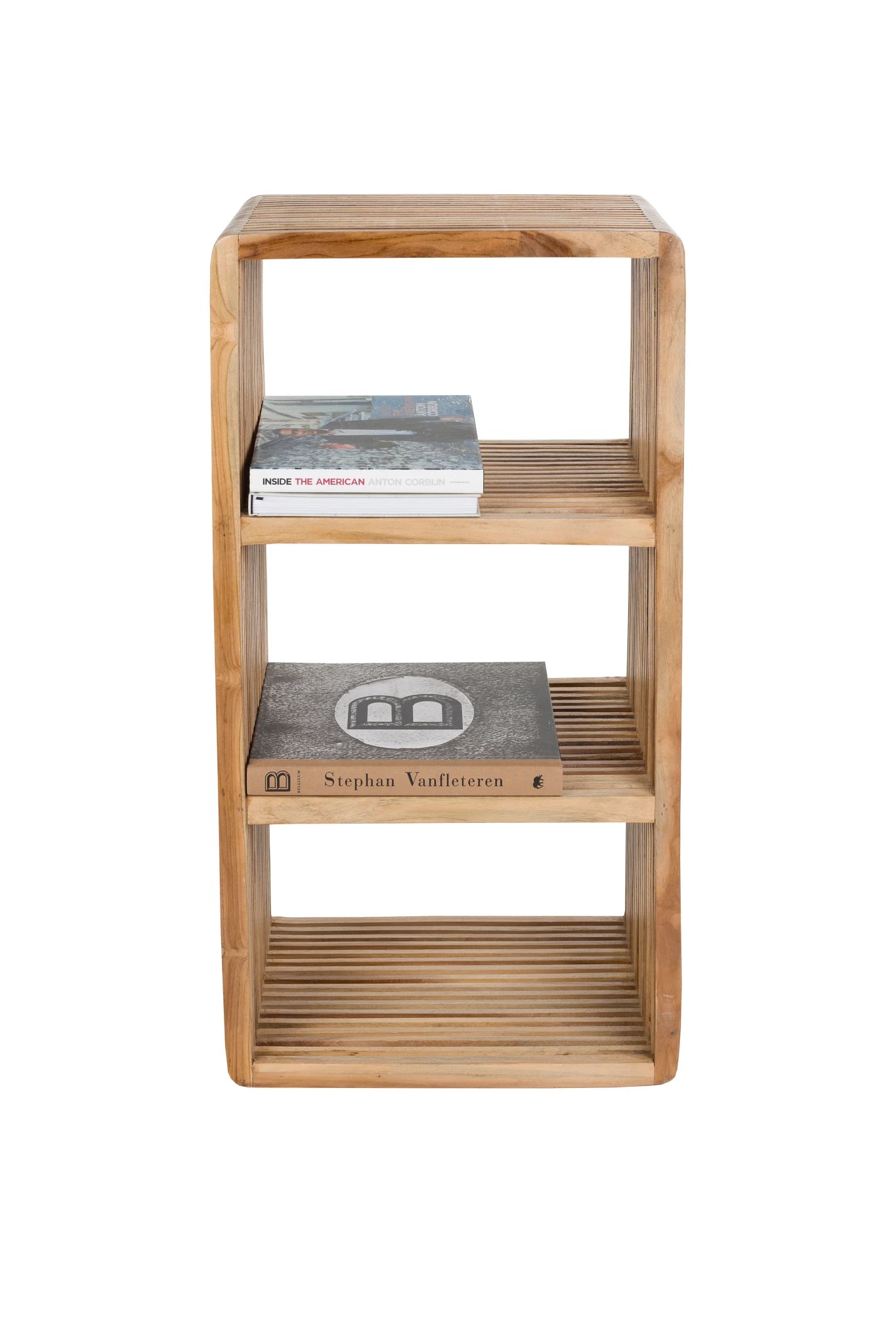 Djia Brown Teak Wood Display Unit