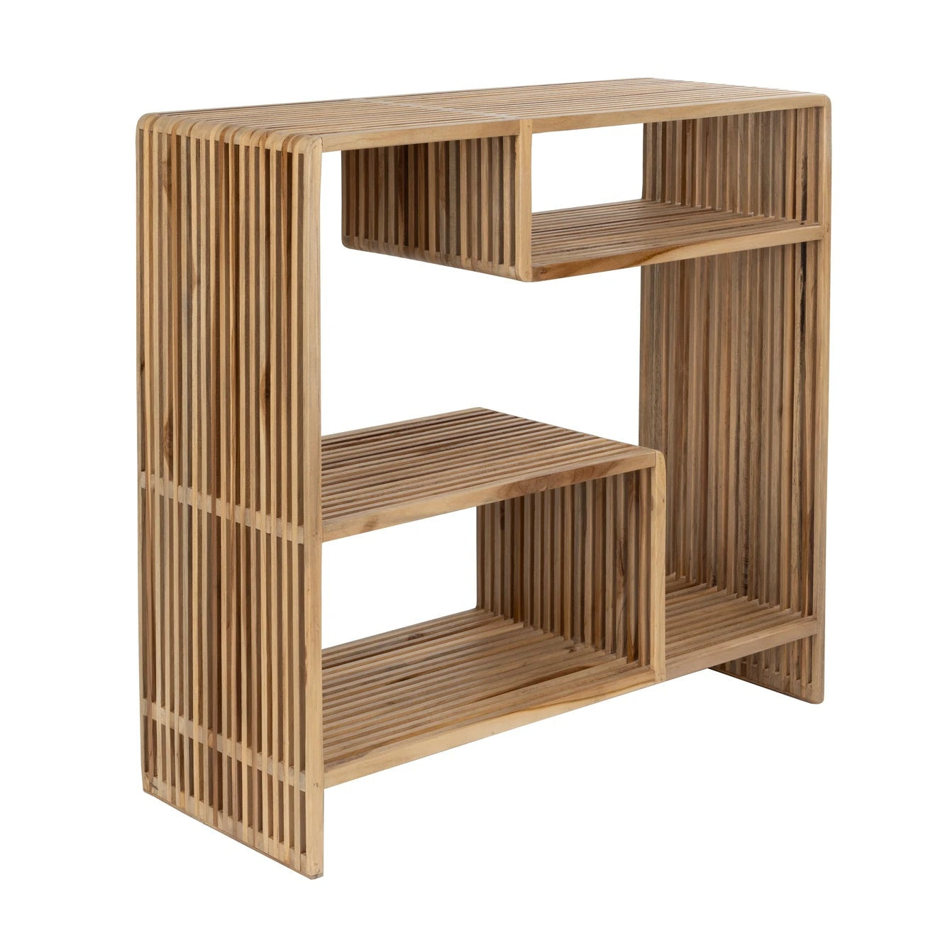 Djia Brown Teak Wood Console Table