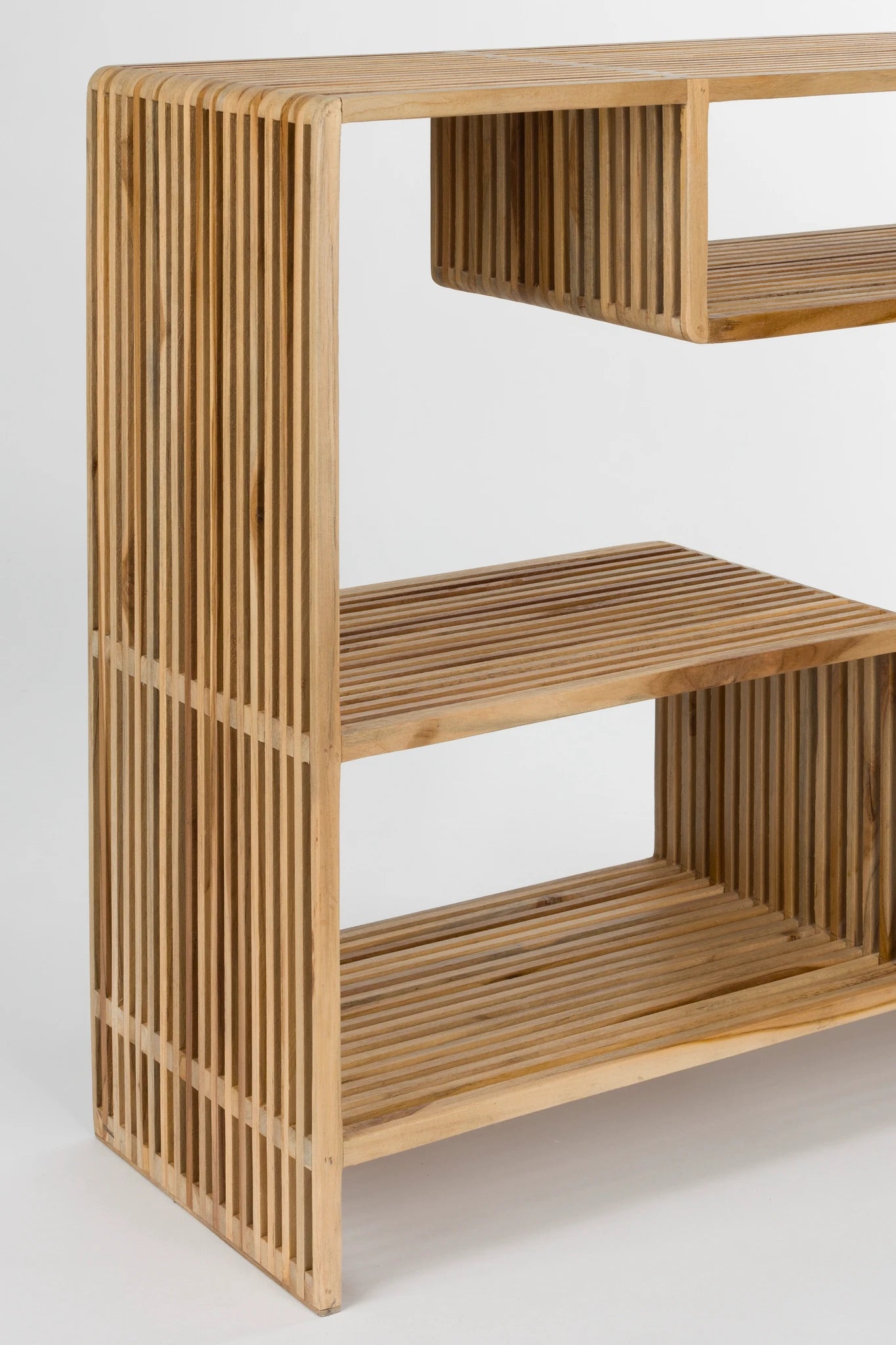 Djia Brown Teak Wood Console Table