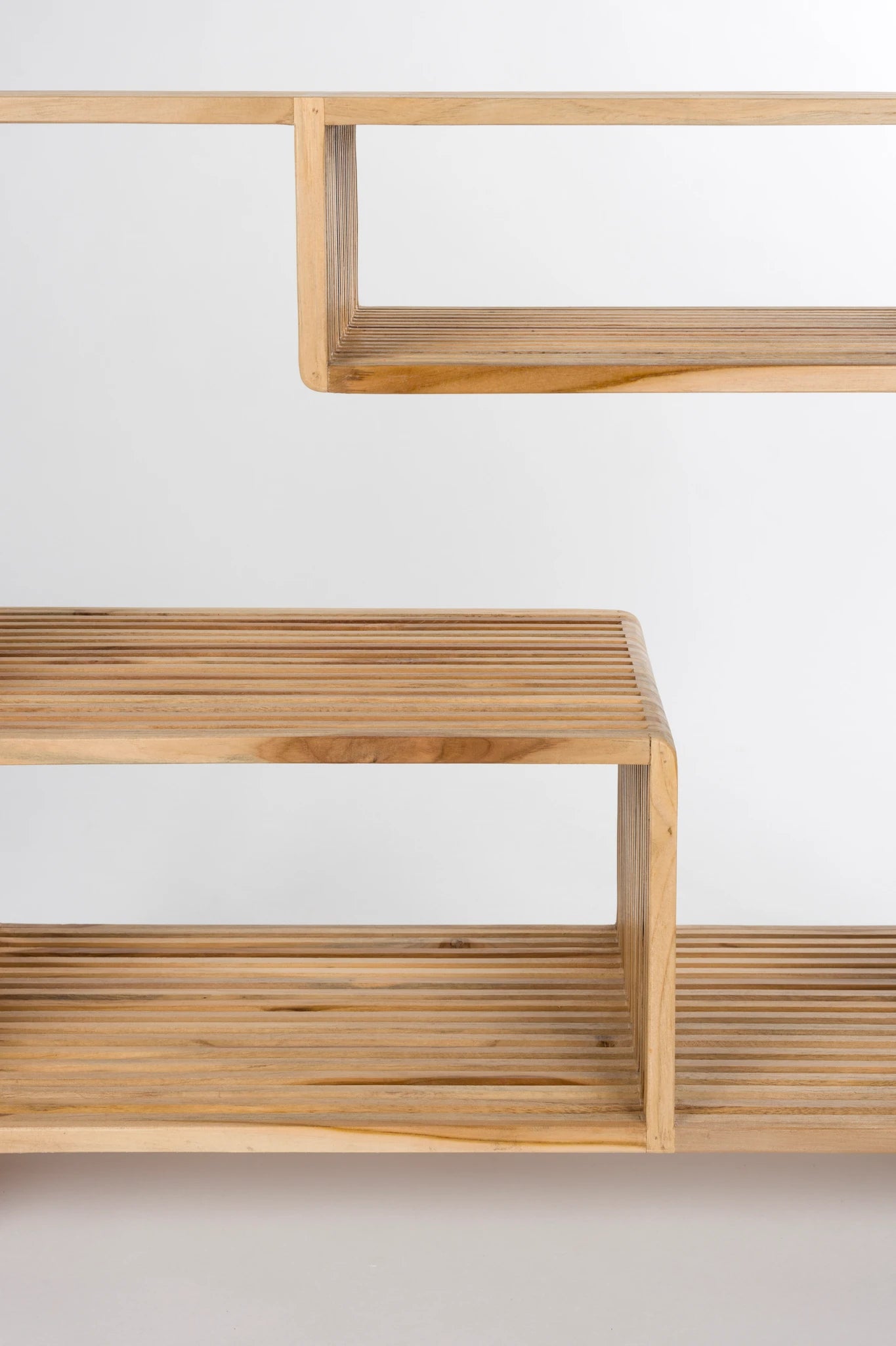 Djia Brown Teak Wood Console Table