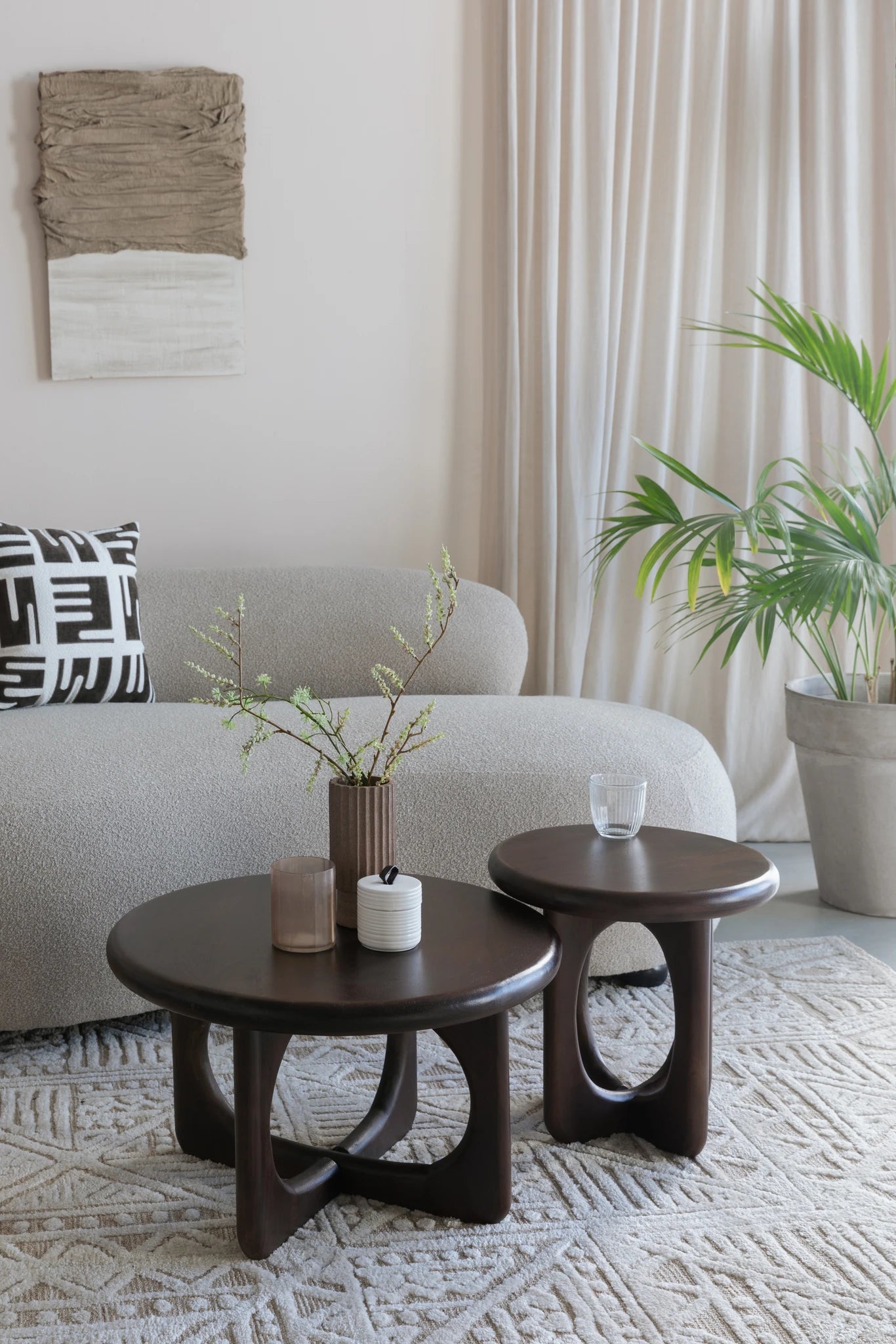 Jani Brown Mango Wood Coffee Table