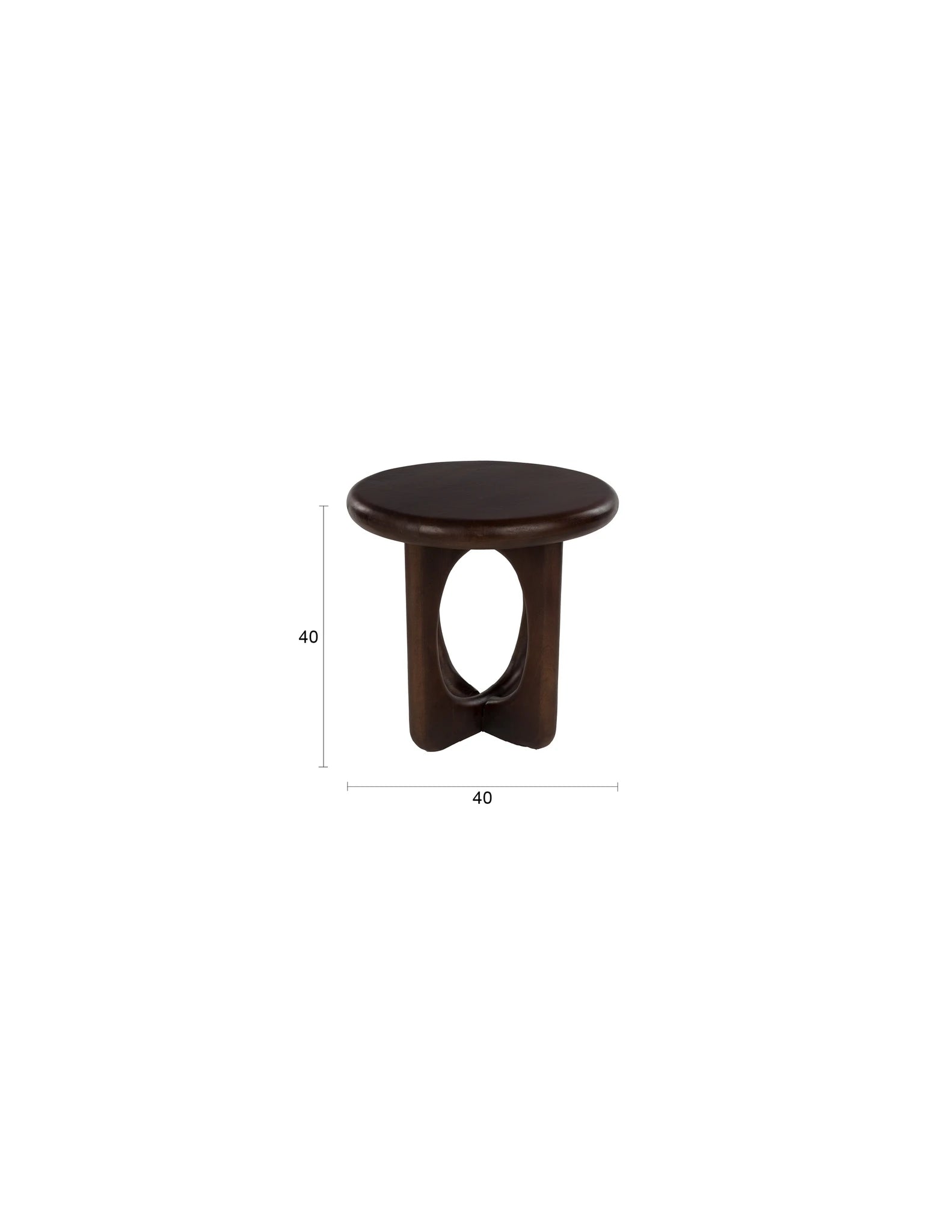 Jani Brown Mango Wood Side Table