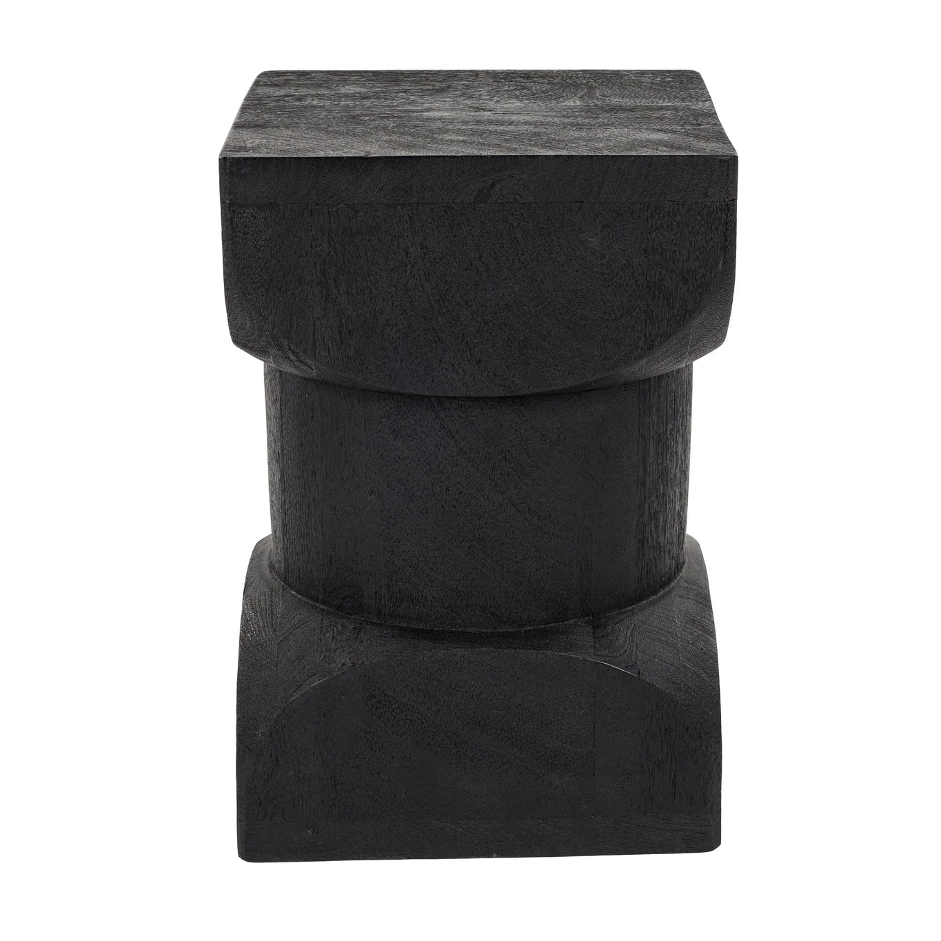 Rea Black Mango Wood Side Table