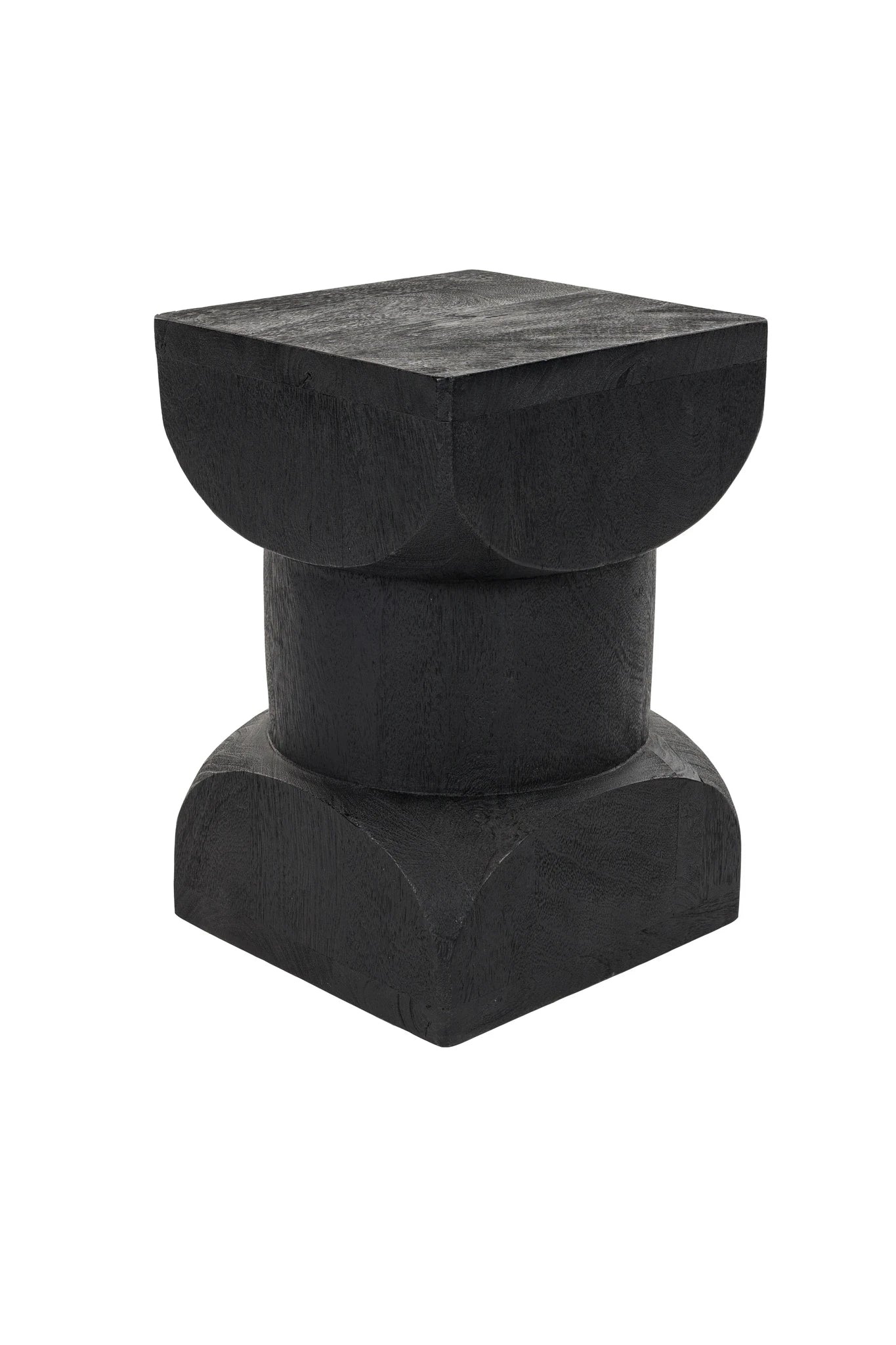 Rea Black Mango Wood Side Table