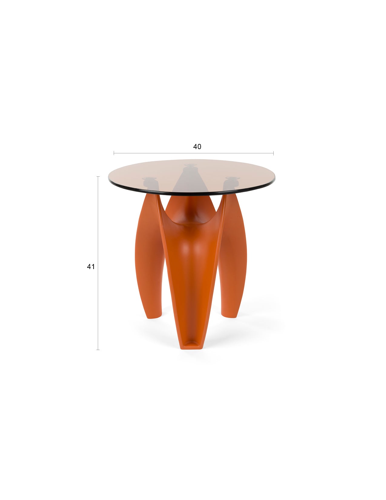 Bold Monkey Hactua Orange Claw Side Table