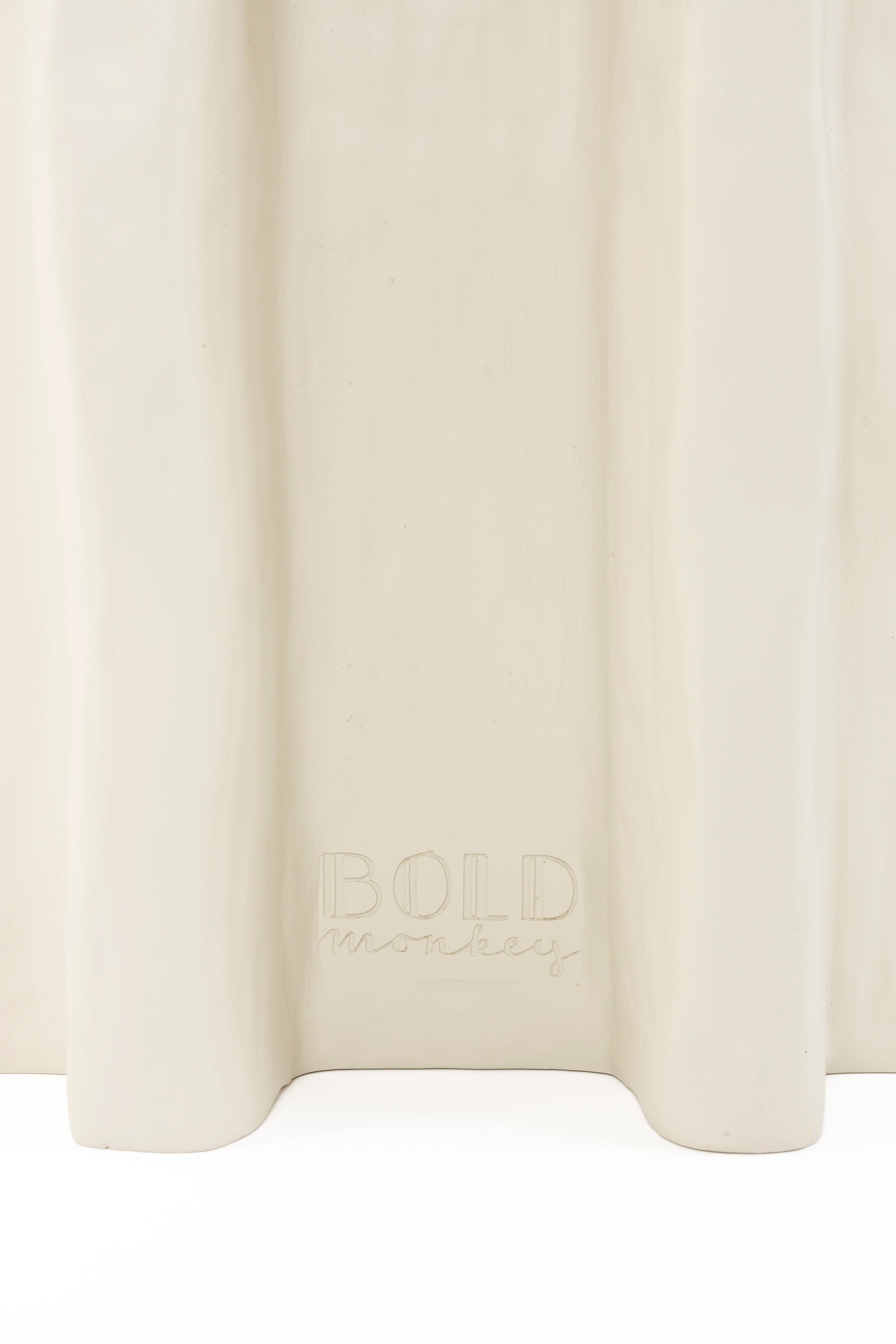 Bold Monkey Born To Be Alive Beige Oval Side Table