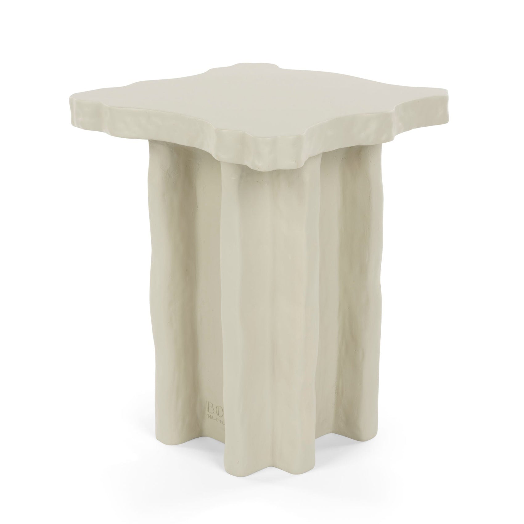 Bold Monkey Born To Be Alive Beige Square Side Table