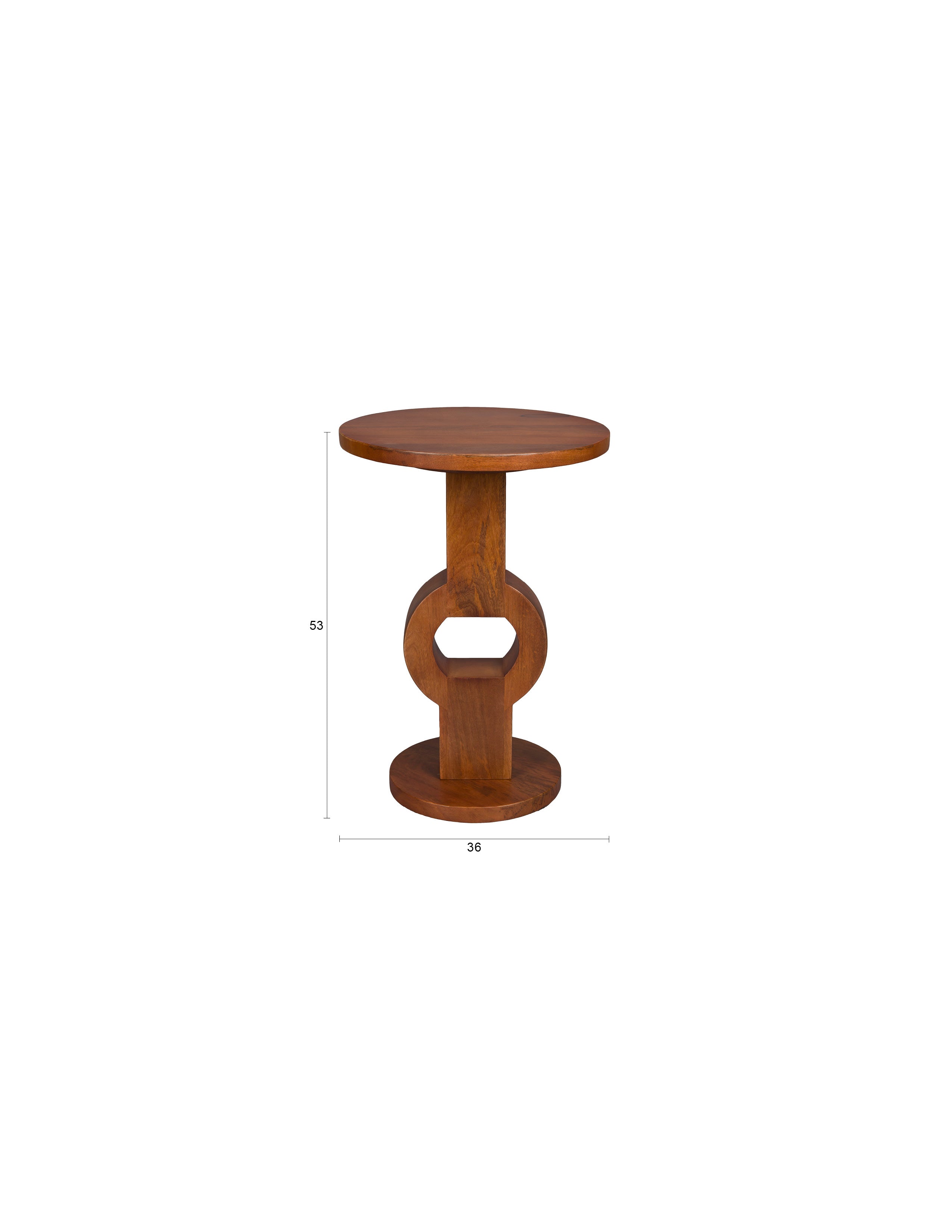 Dutchbone Tondo Solid Mango Wood Side Table