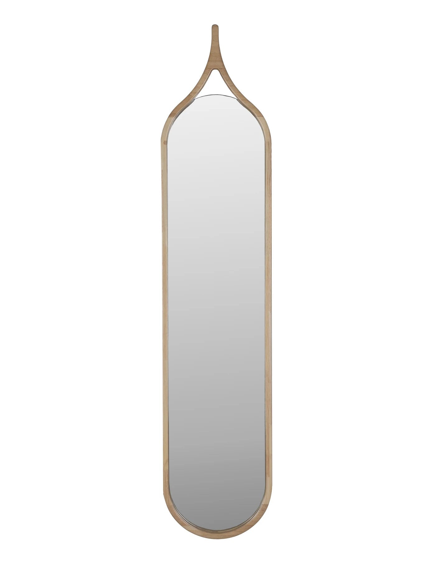 Thun Black Aluminium Oval Mirror