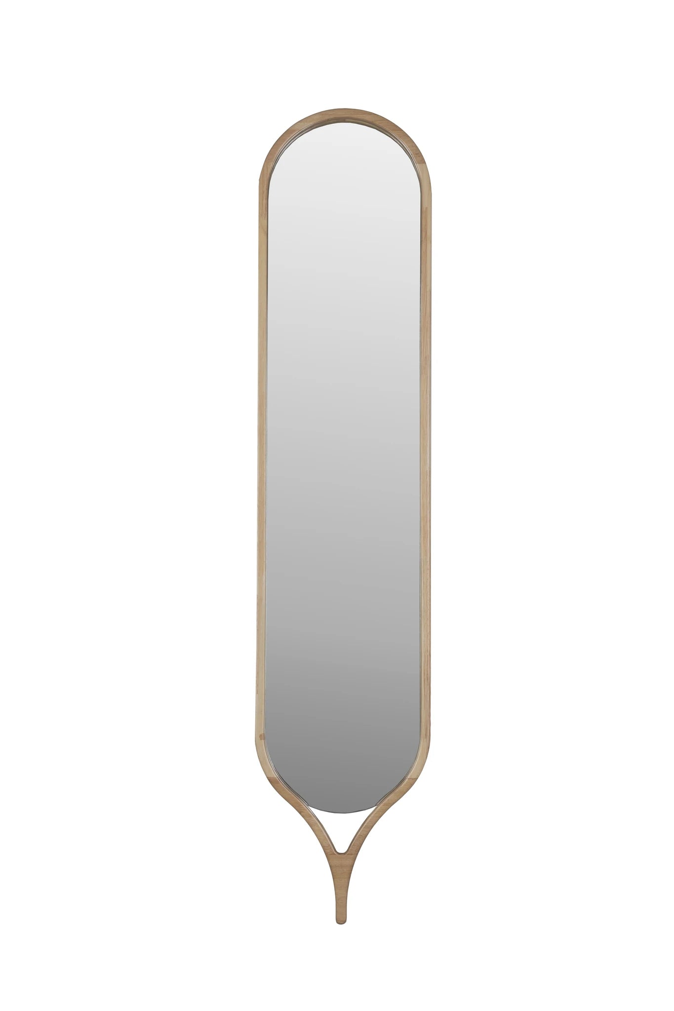 Thun Black Aluminium Oval Mirror