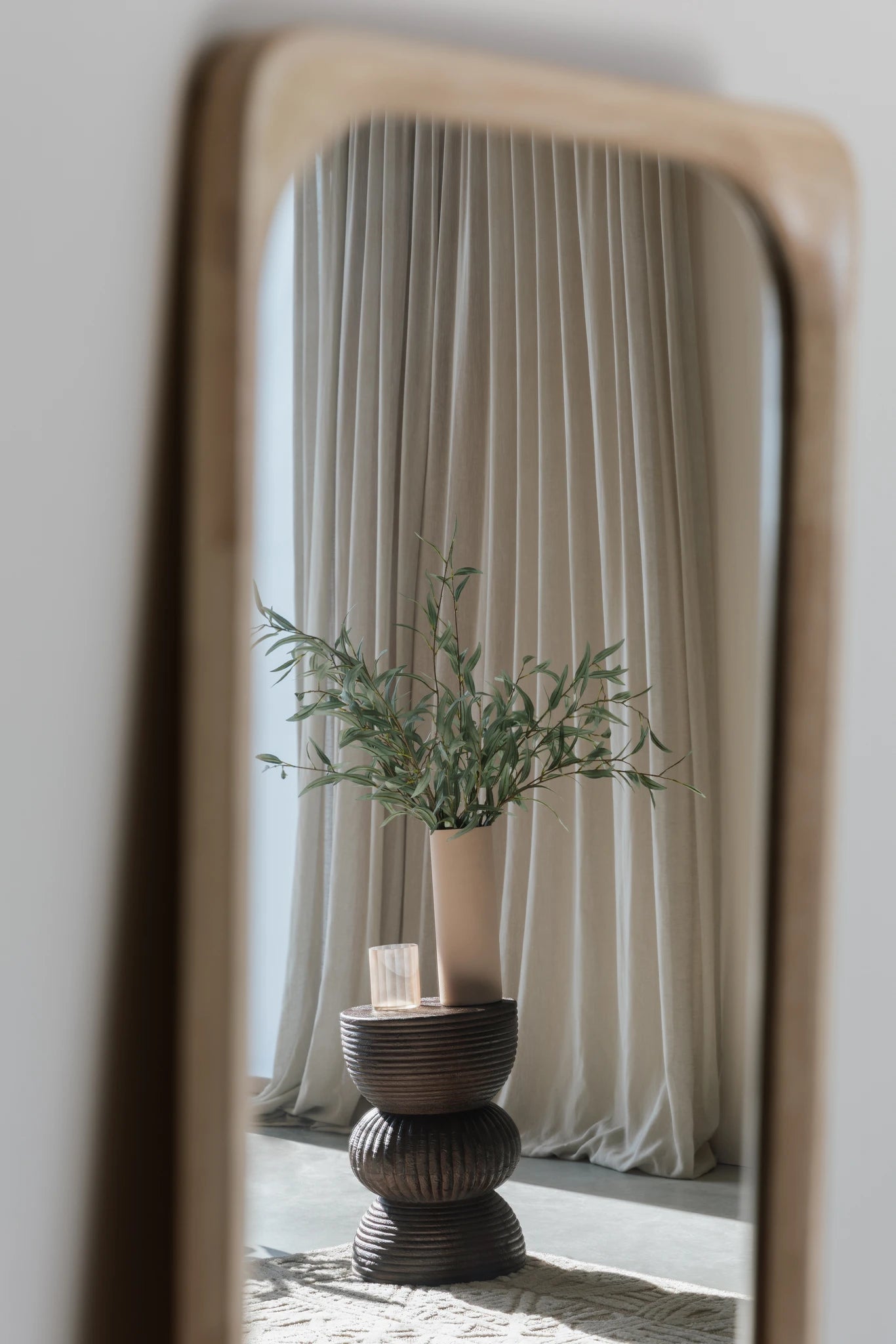 Thun Natural Wood Rectangular Mirror