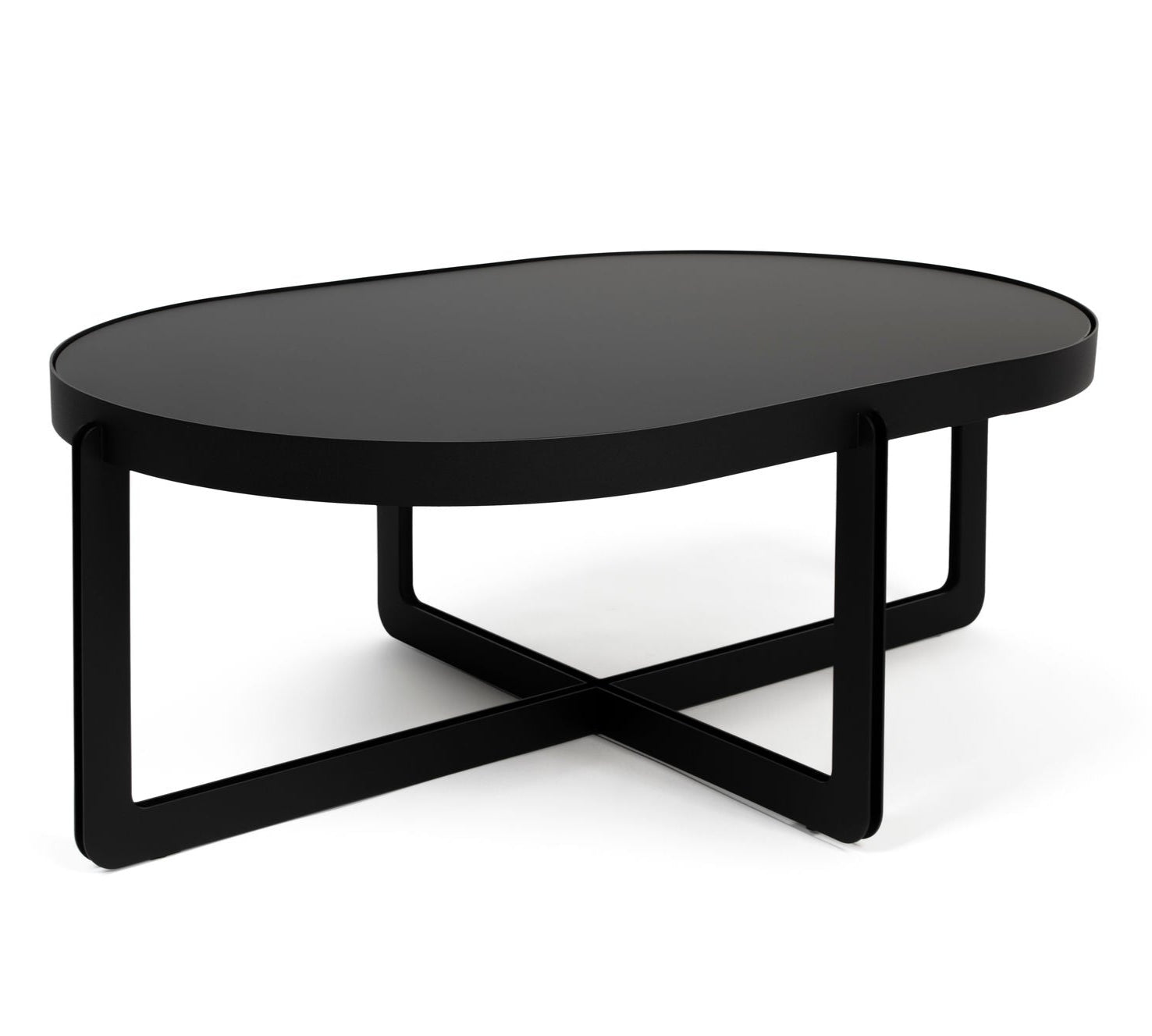 Zuiver Centre Oval Black Coffee Table