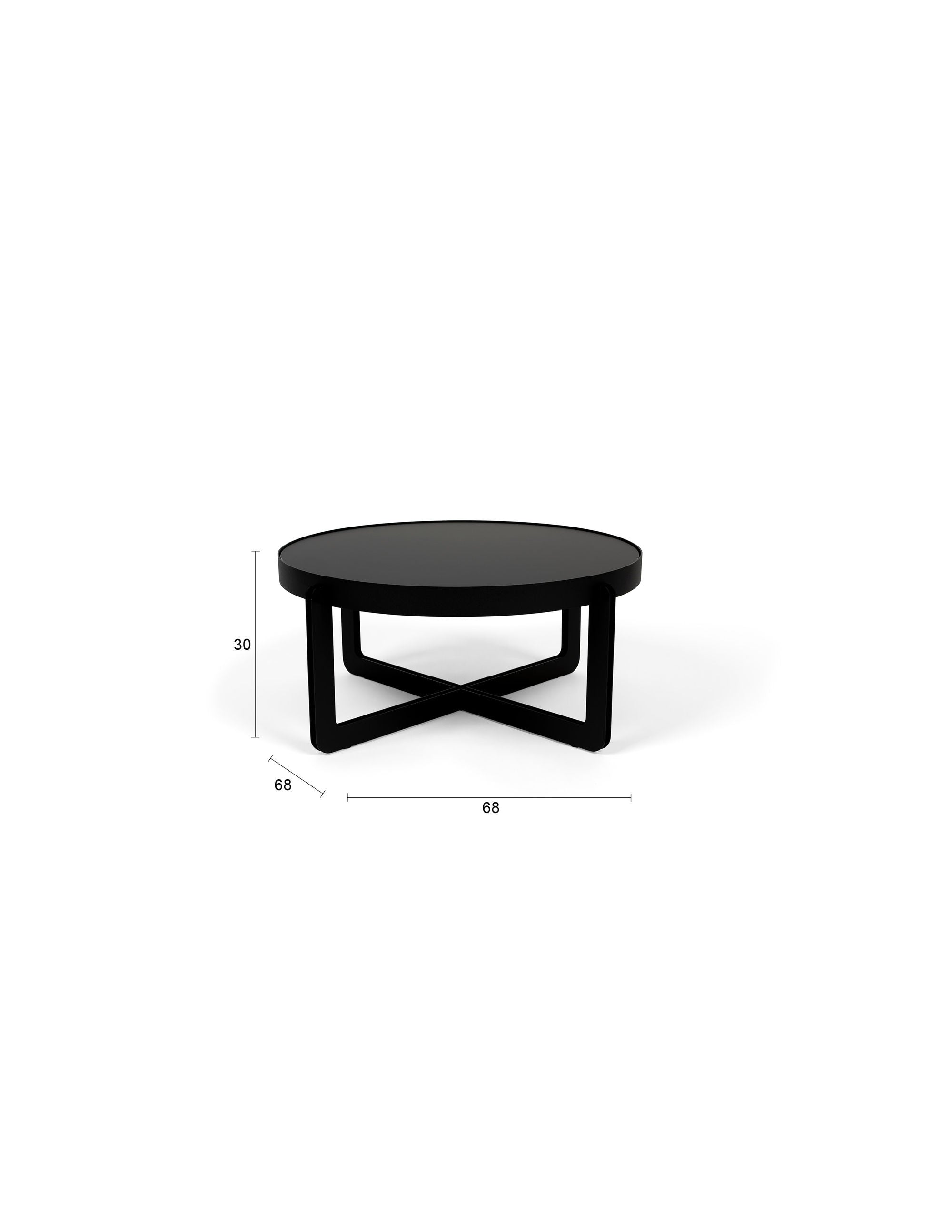 Zuiver Centre Round Black Coffee Table