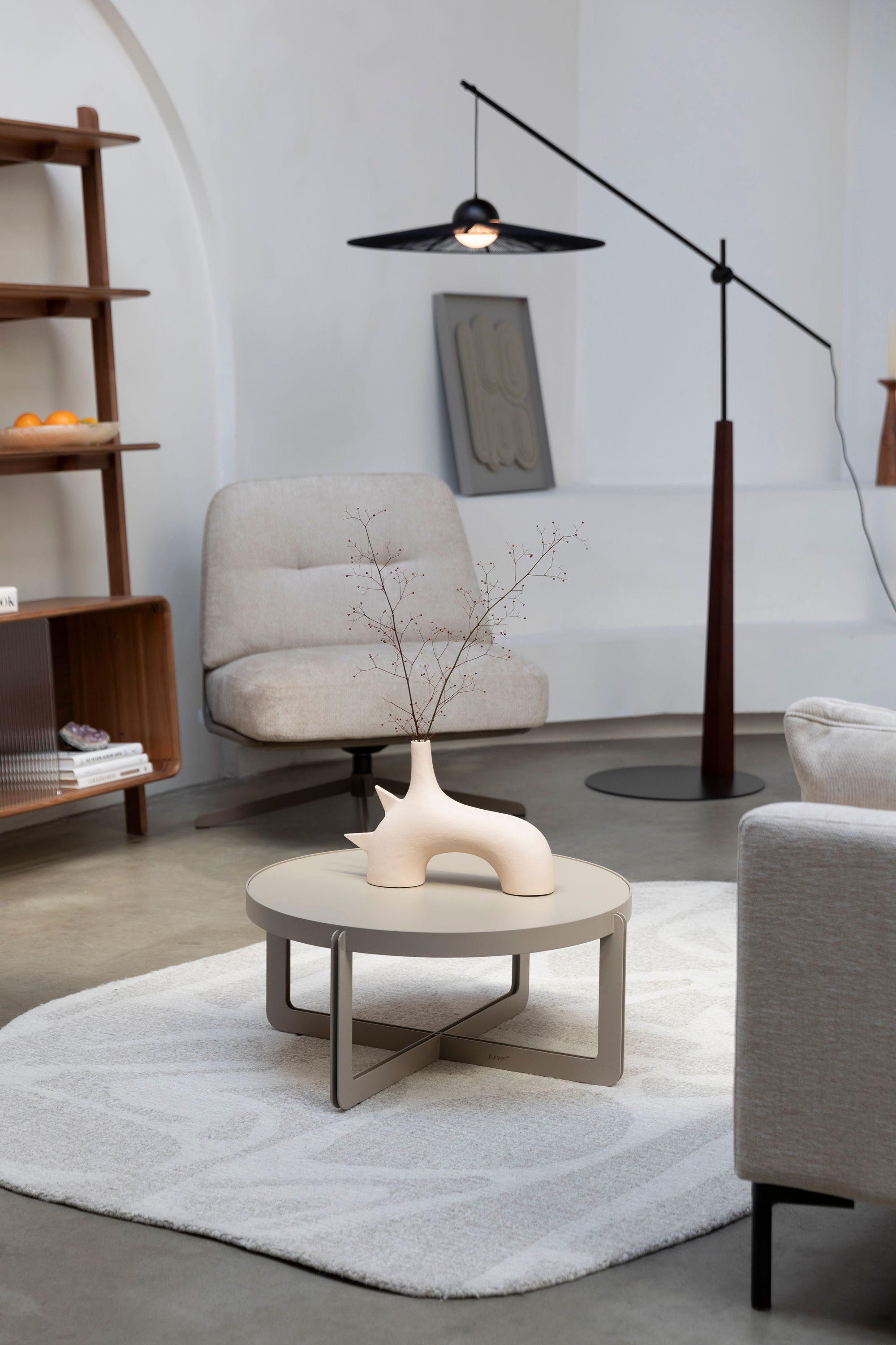 Zuiver Centre Round Beige Coffee Table