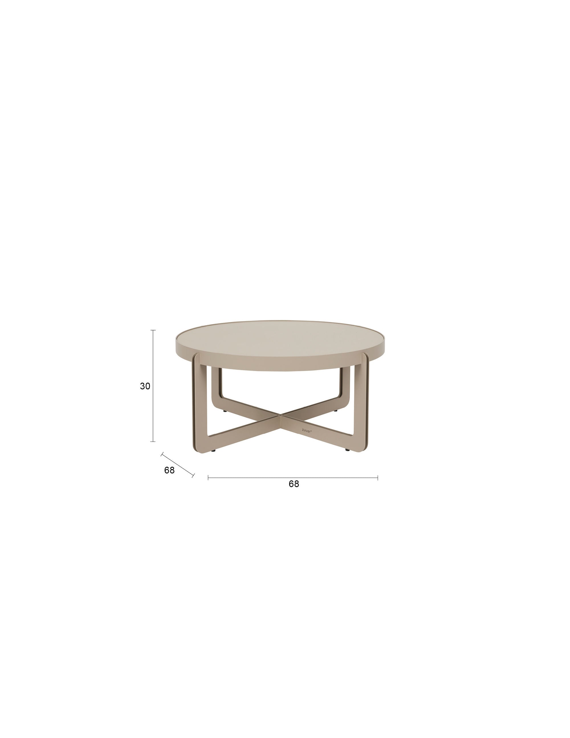 Zuiver Centre Round Beige Coffee Table
