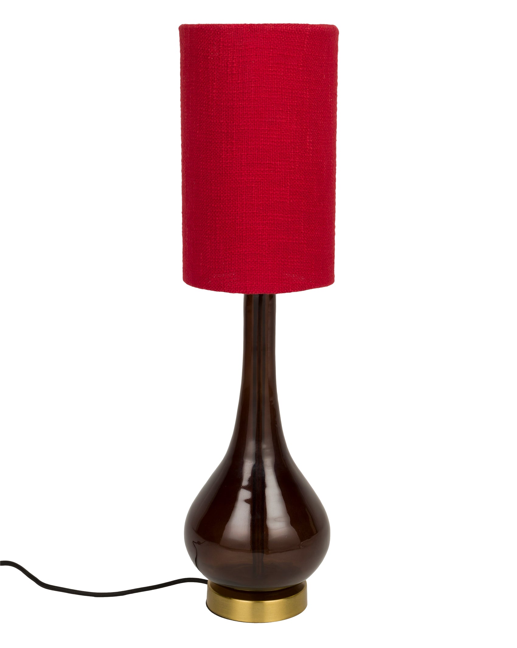 Dutchbone Jules Blown Glass & Red Table Lamp