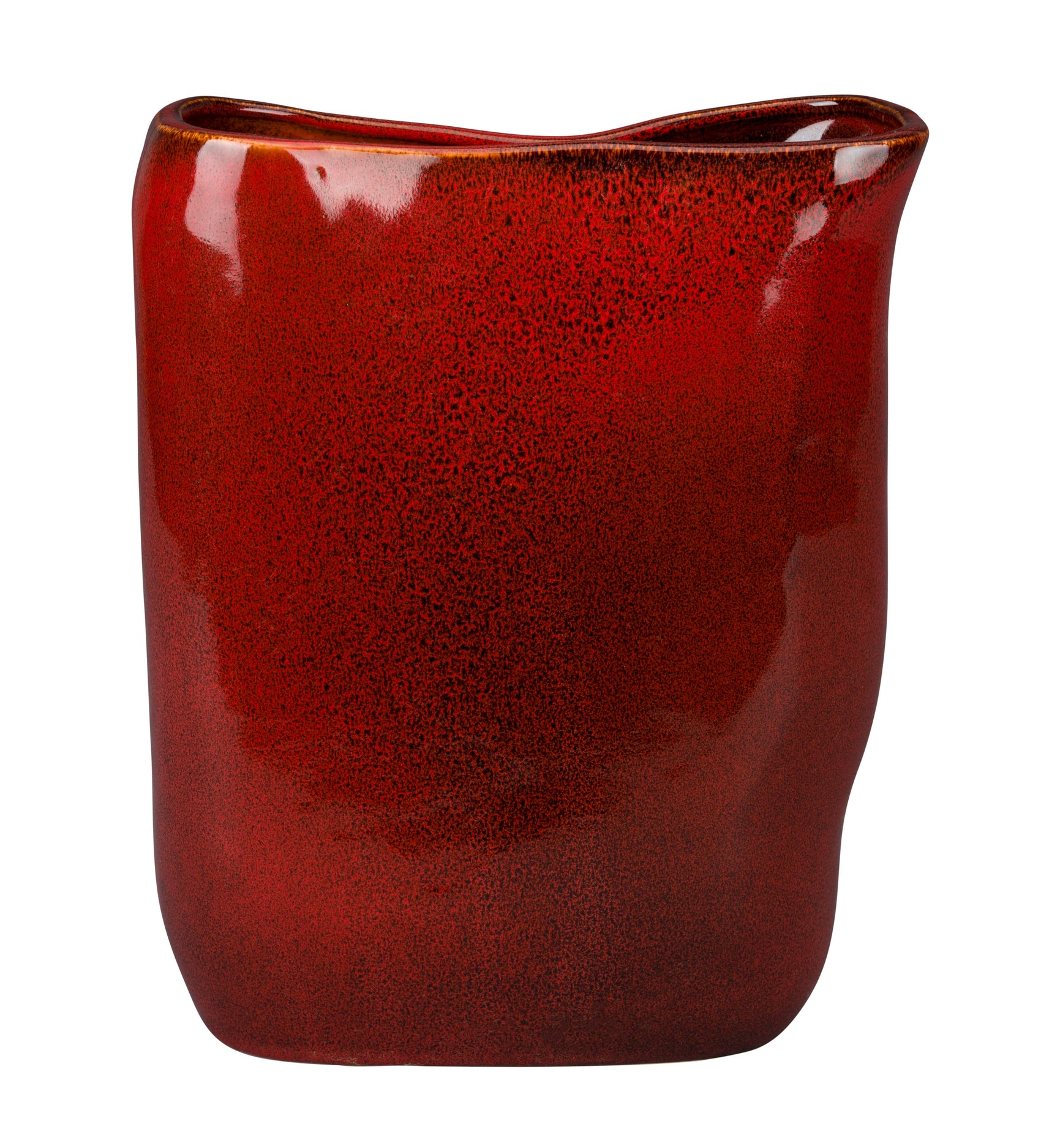 Dutchbone Edna Red Ceramic Vase Medium