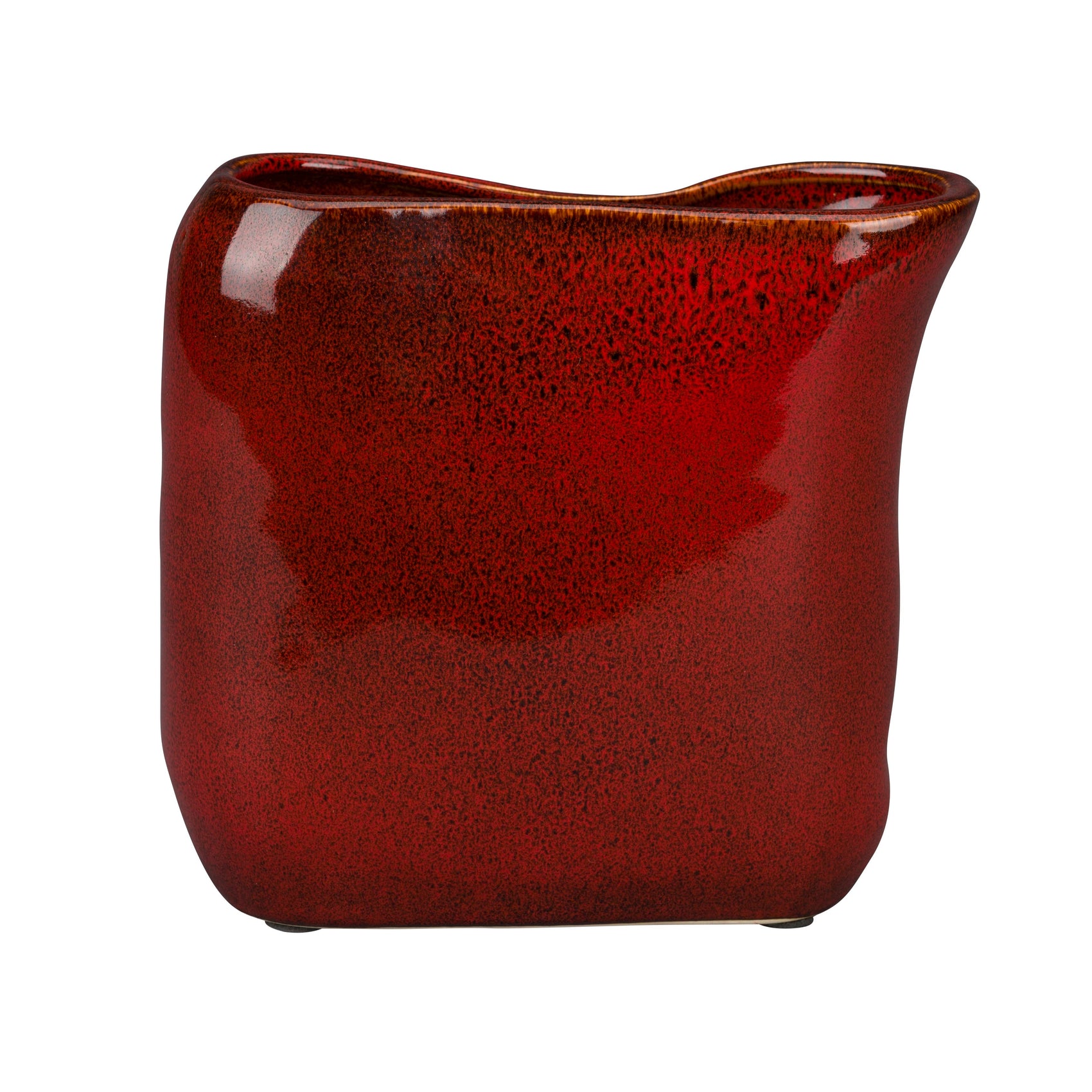Dutchbone Edna Red Ceramic Vase Small